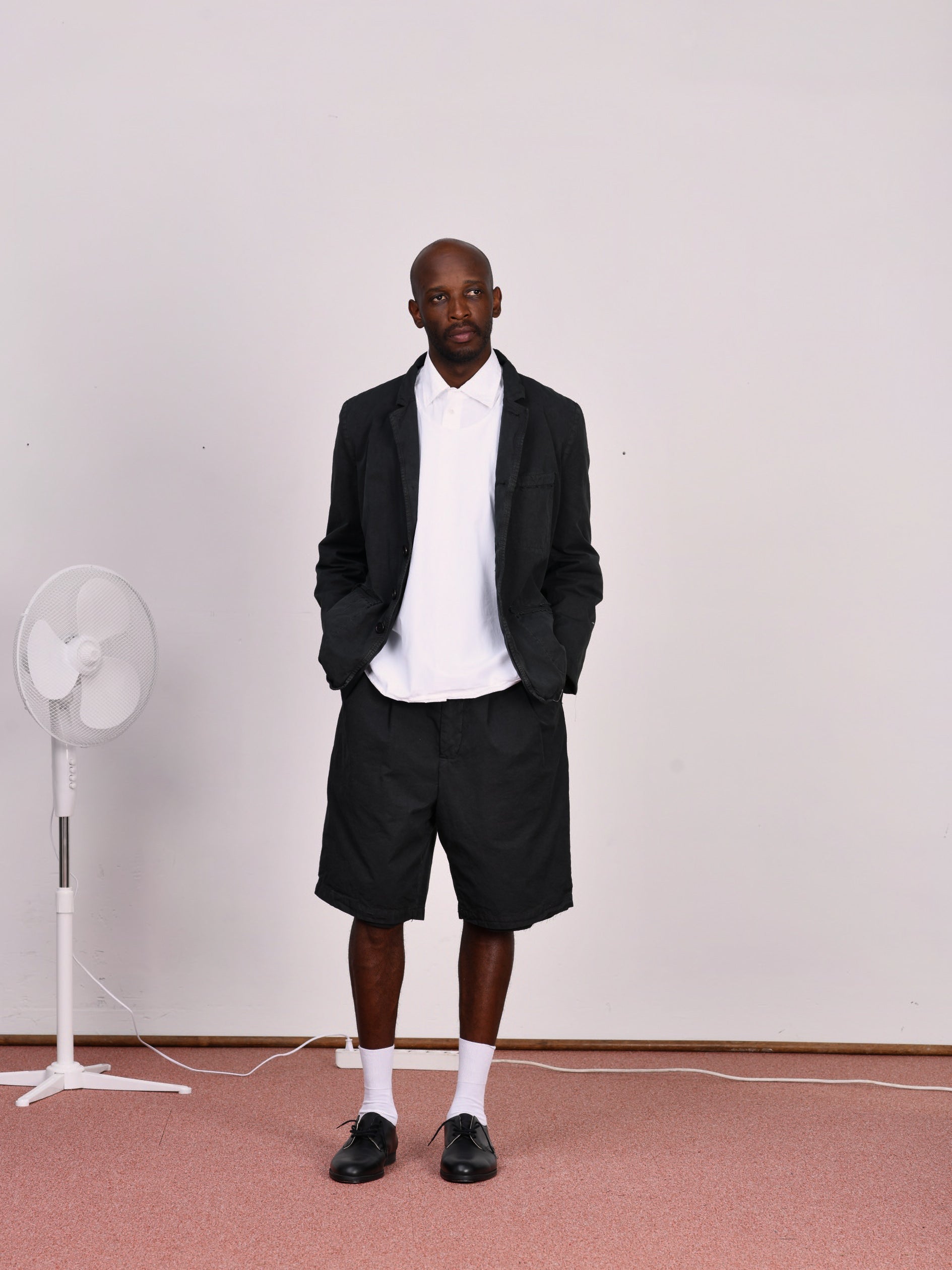 CF.23.13.04.02 SUIT PANTS SHORTS light canvas dark green