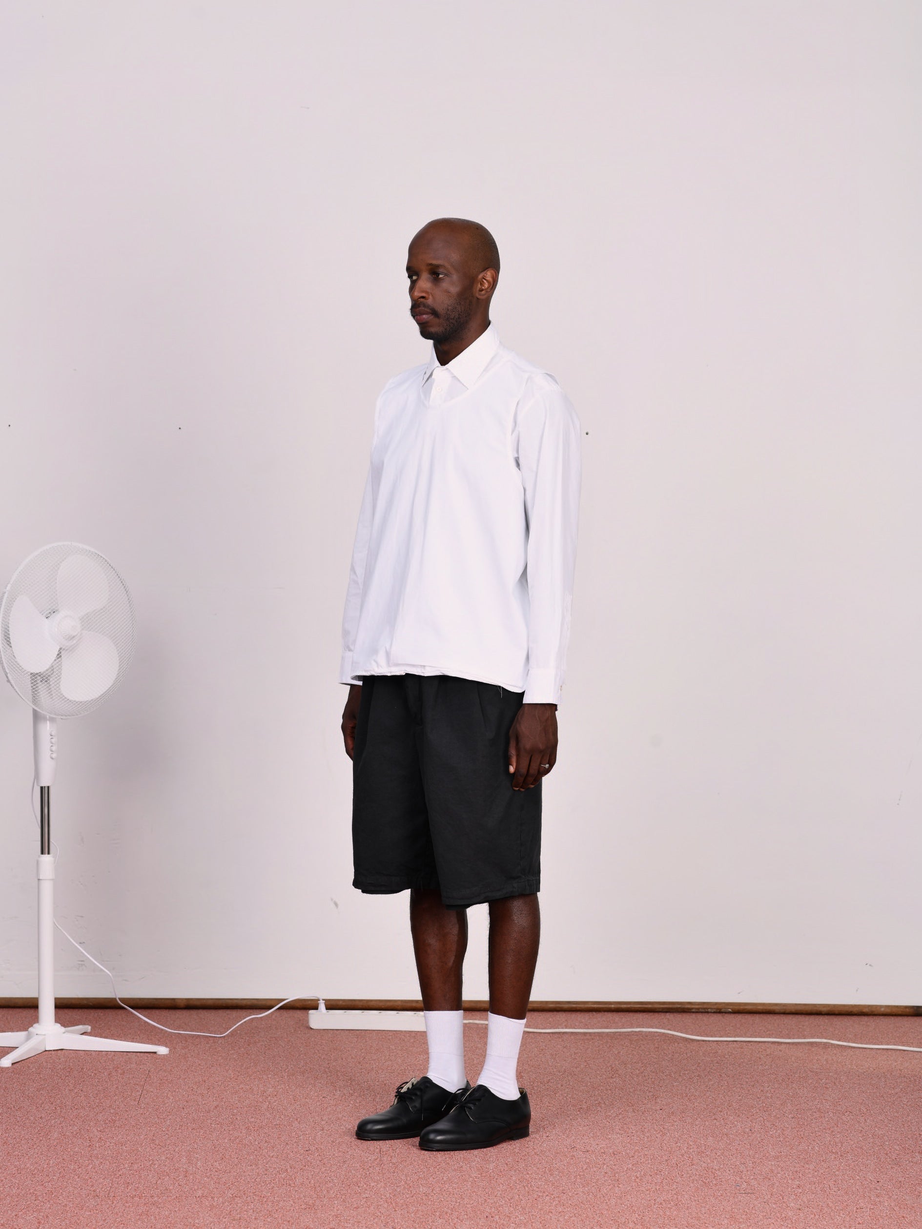 CF.23.13.04.02 SUIT PANTS SHORTS light canvas dark green