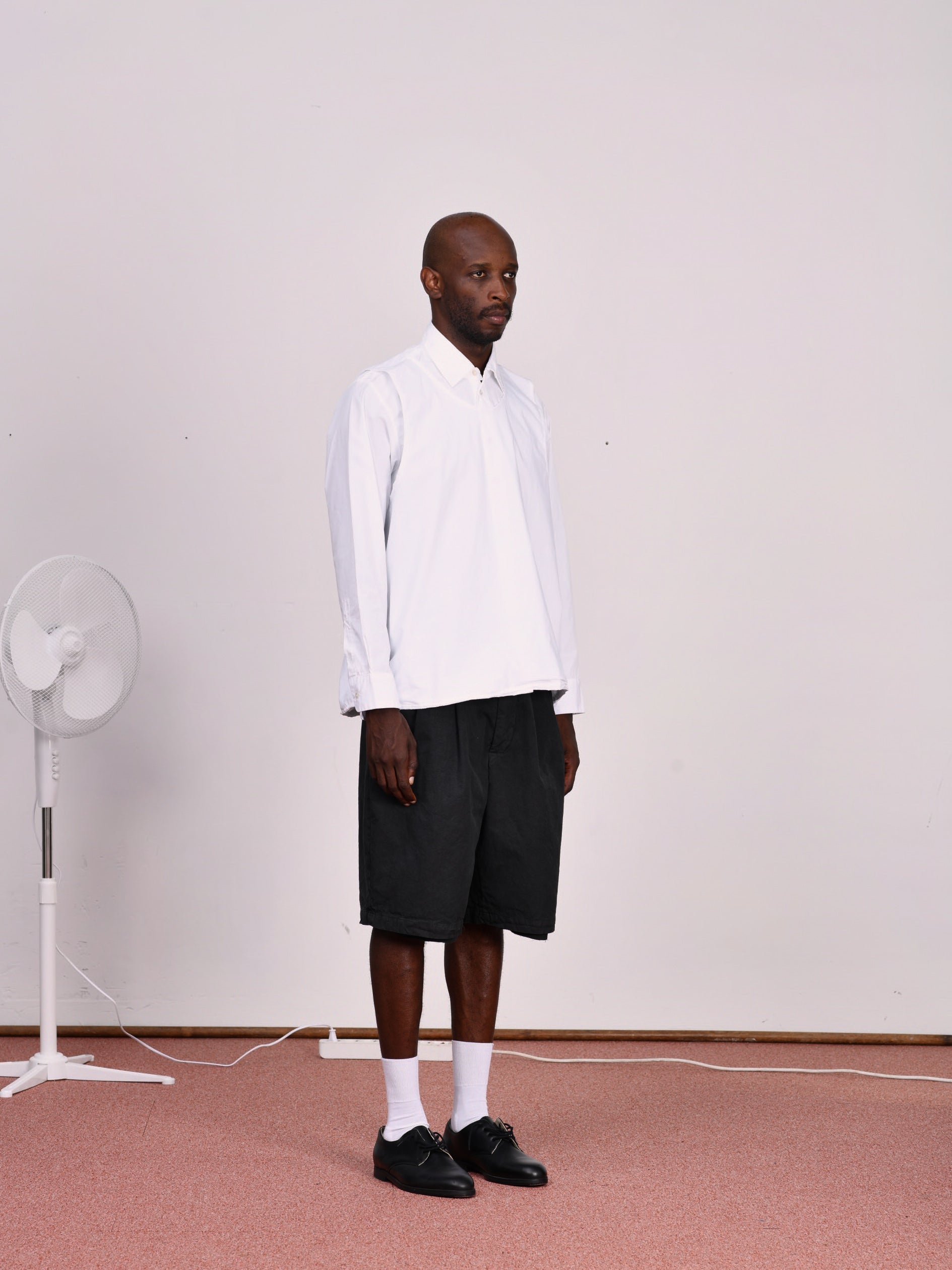 CF.23.13.04.02 SUIT PANTS SHORTS light canvas dark green