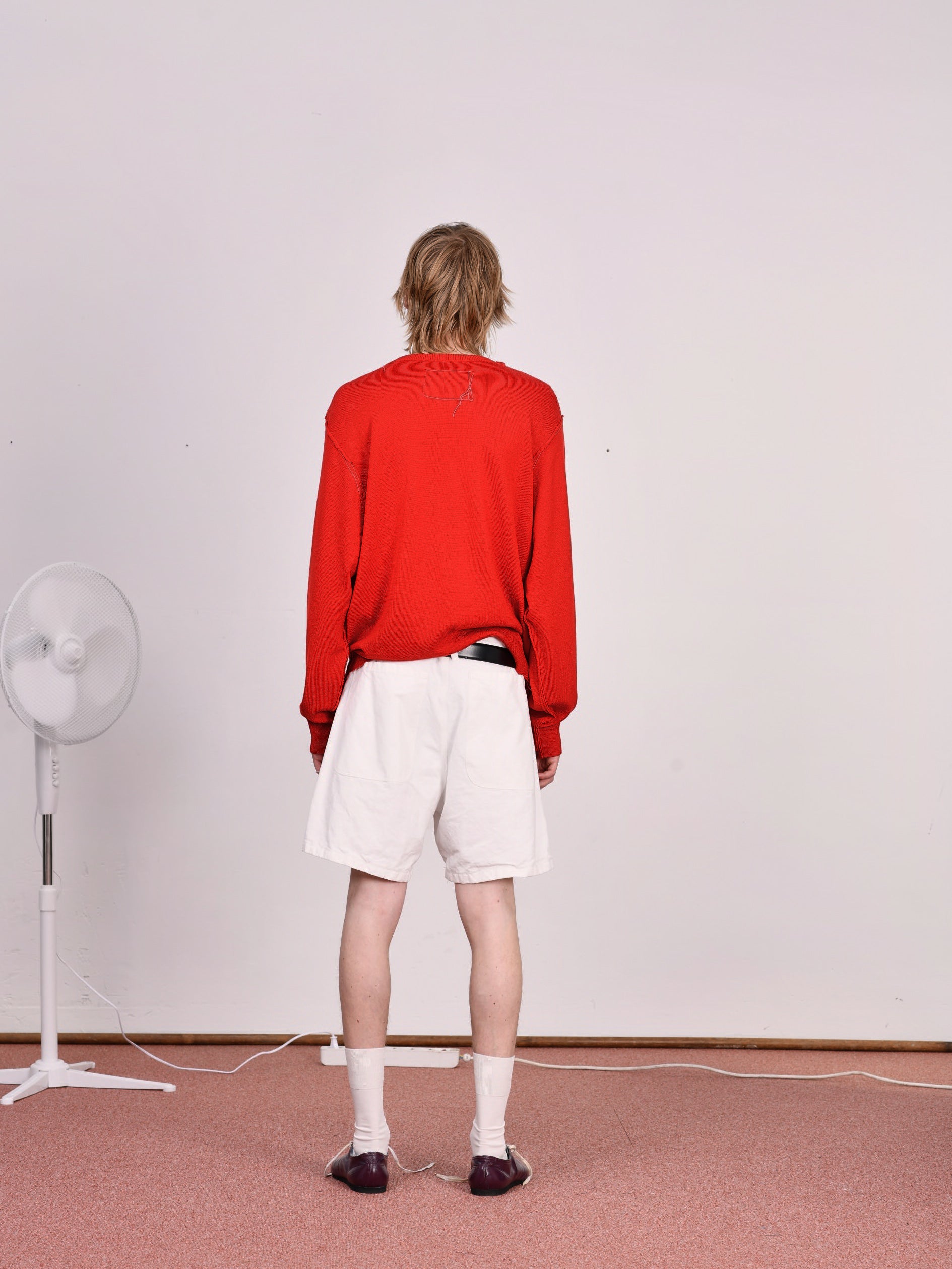 CF.23.13.03.01 FARMER SHORTS heavy canvas lily white