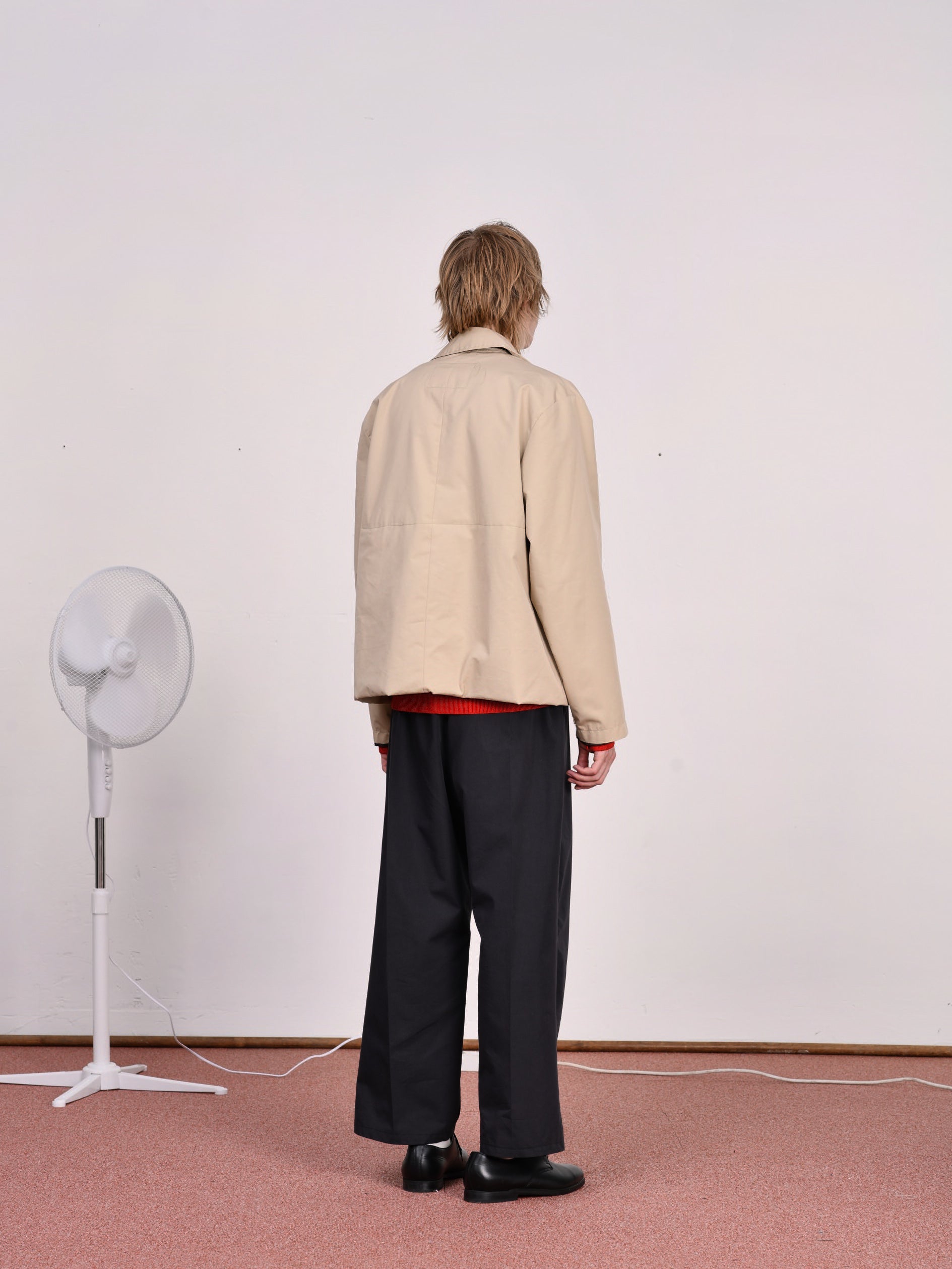 CF.23.RESEARCH.17.01 FOLDED ZIP TRENCH COAT macintosh twill beige or mud grey