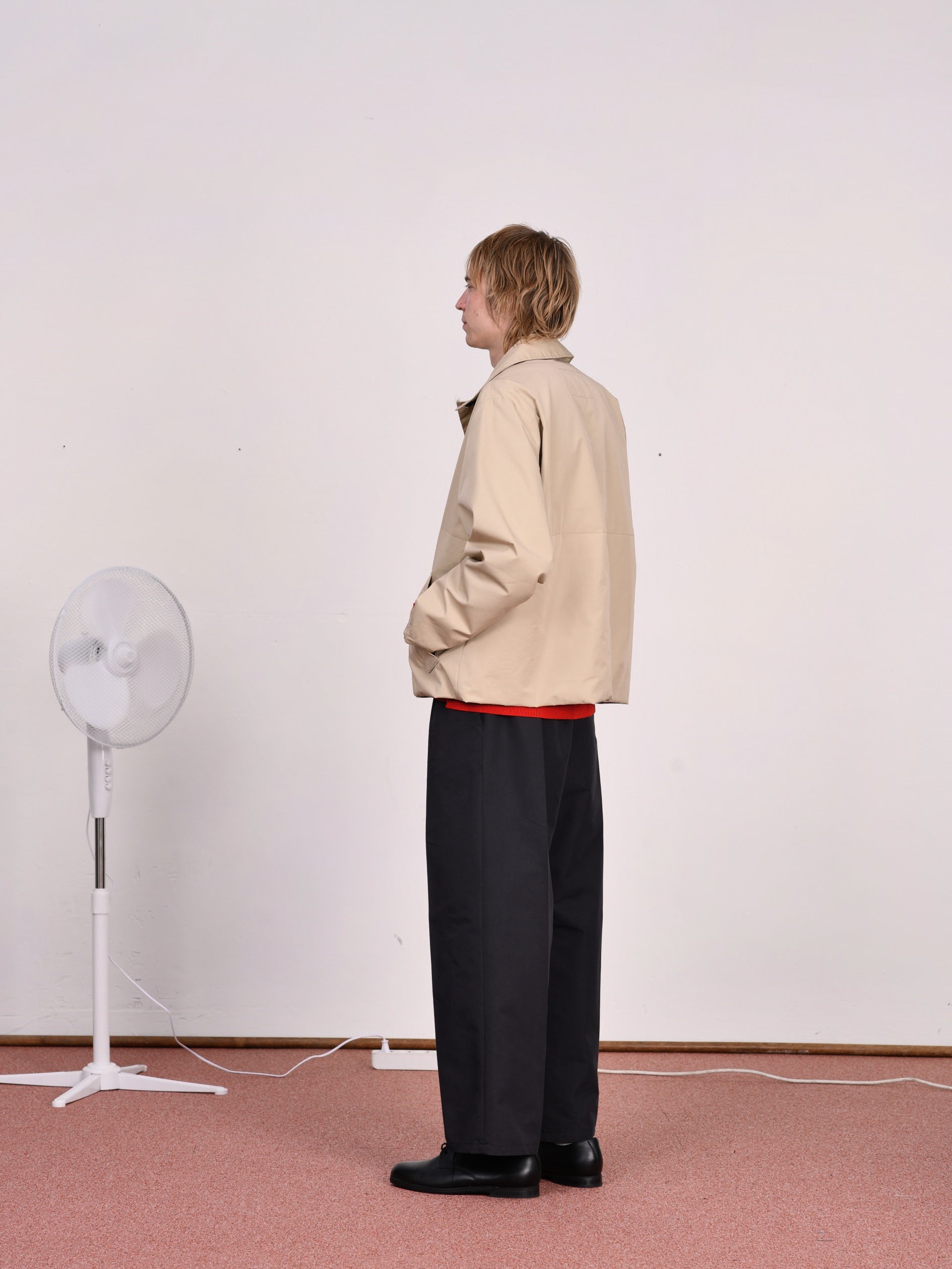 CF.23.RESEARCH.17.01 FOLDED ZIP TRENCH COAT macintosh twill beige or mud grey