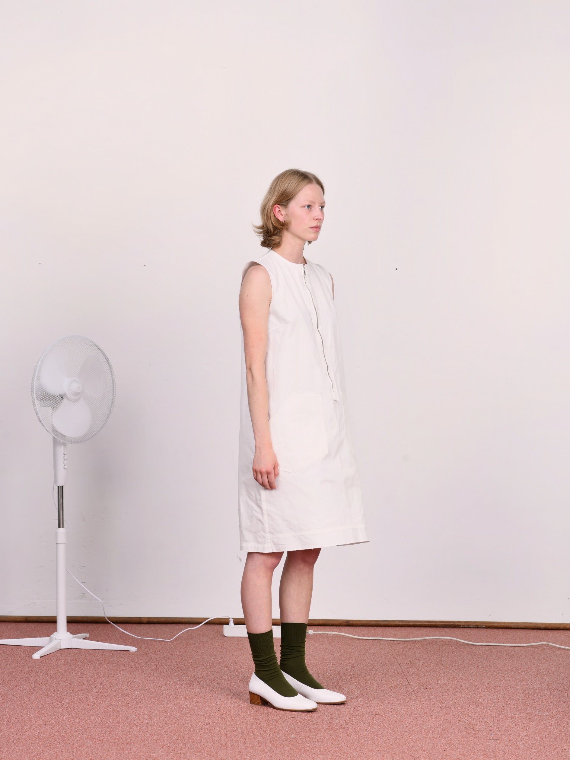 CF.23.08.02.02 FARMER DRESS light canvas optical white