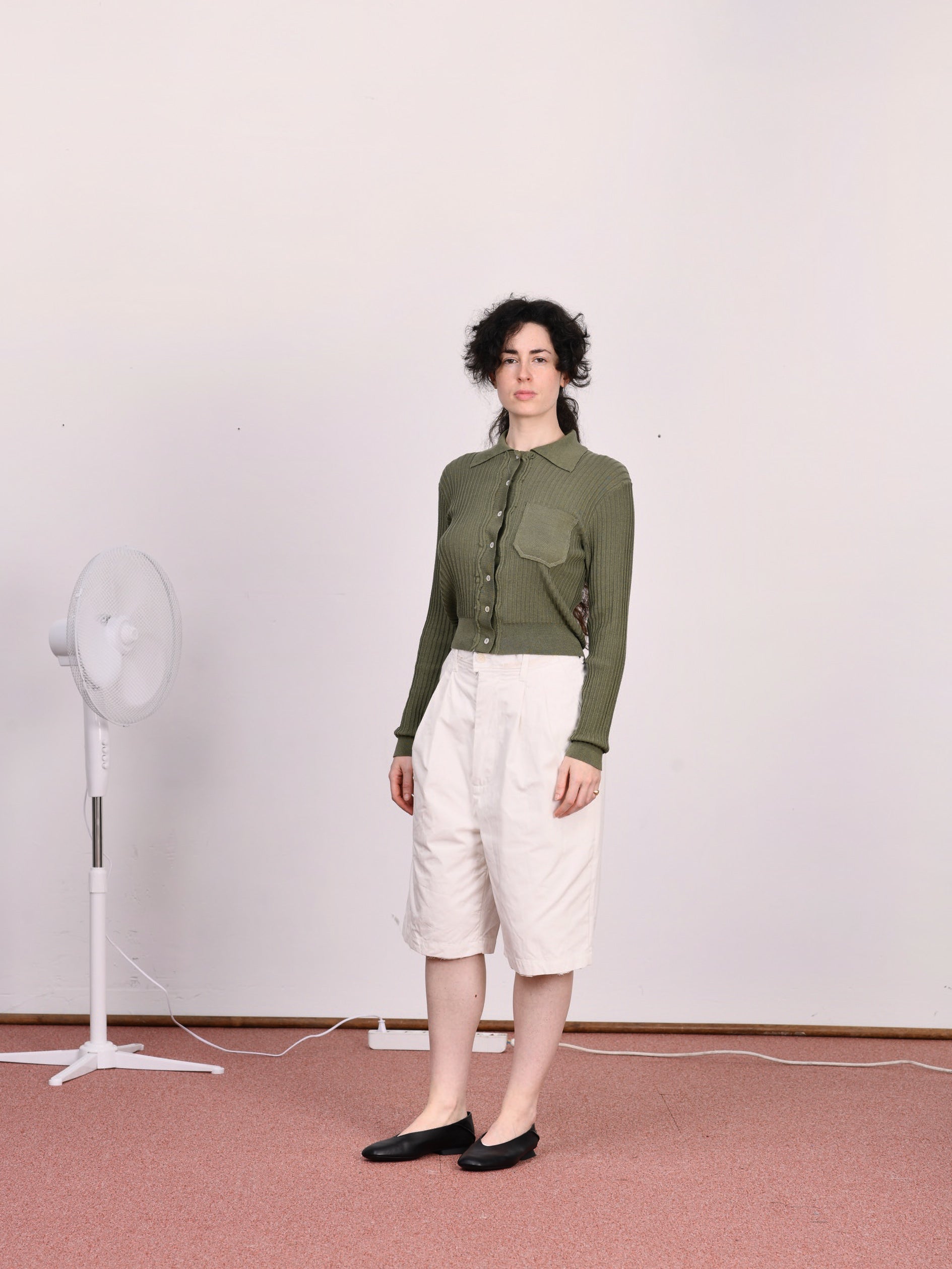 CF.23.13.04.03 SUIT PANTS SHORTS light canvas optical white