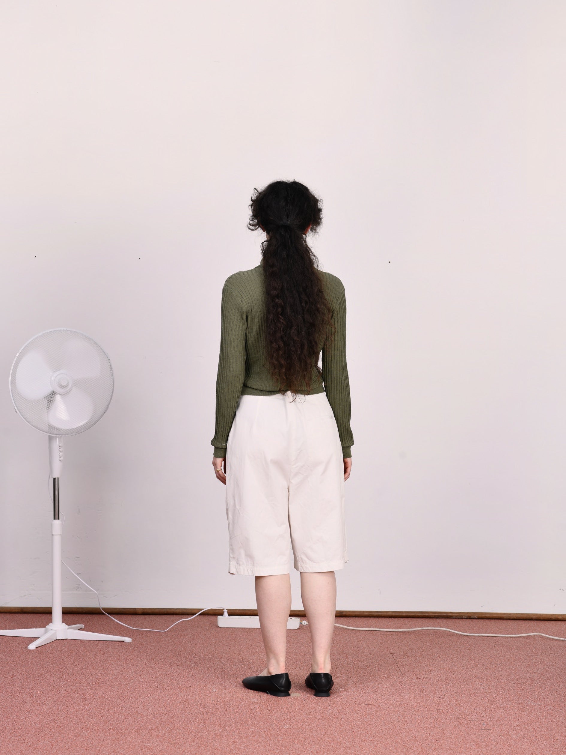 CF.23.13.04.03 SUIT PANTS SHORTS light canvas optical white