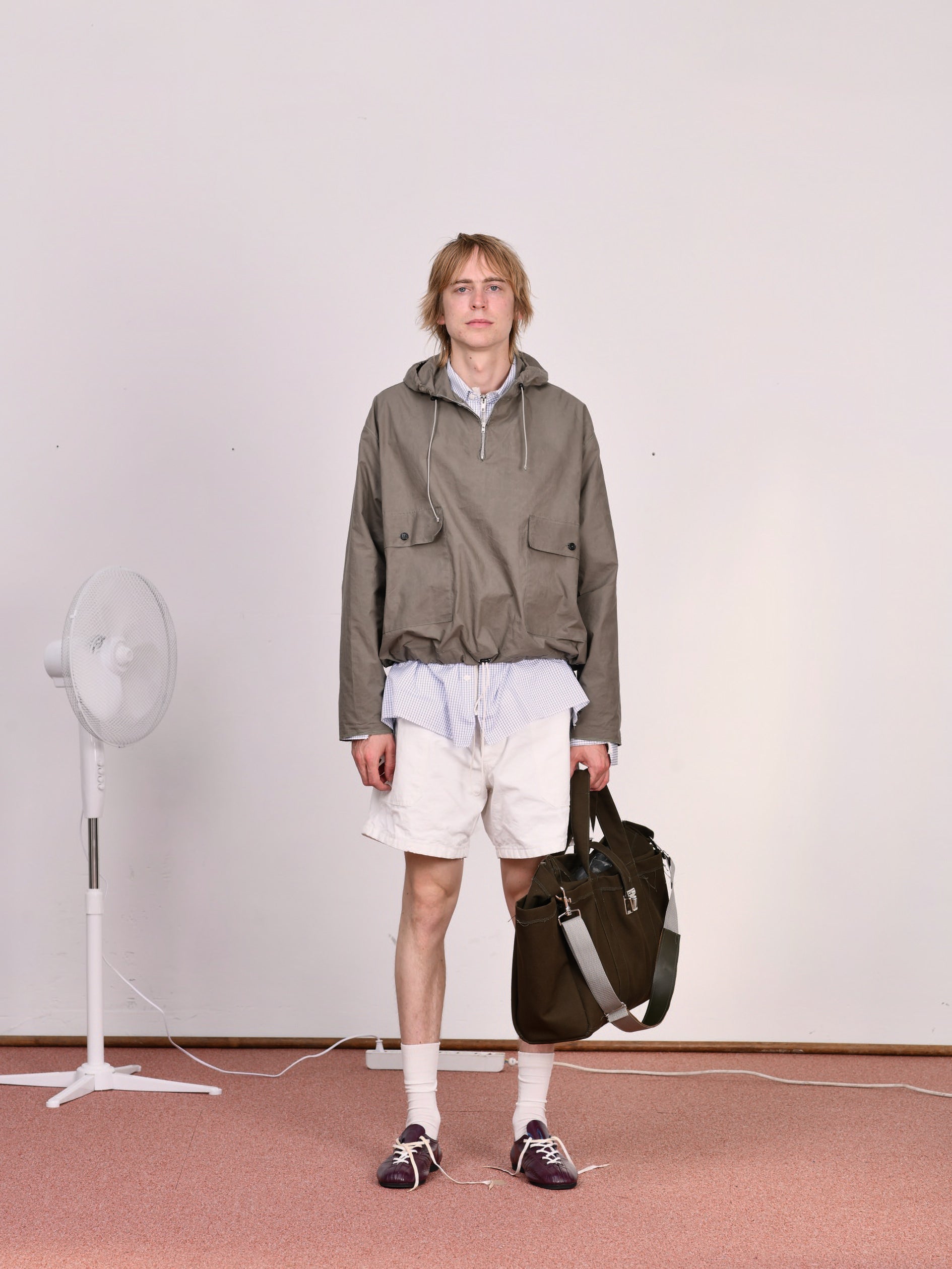 CF.23.09.04.03 OVERHEAD JACKET dry waxed cotton sage green