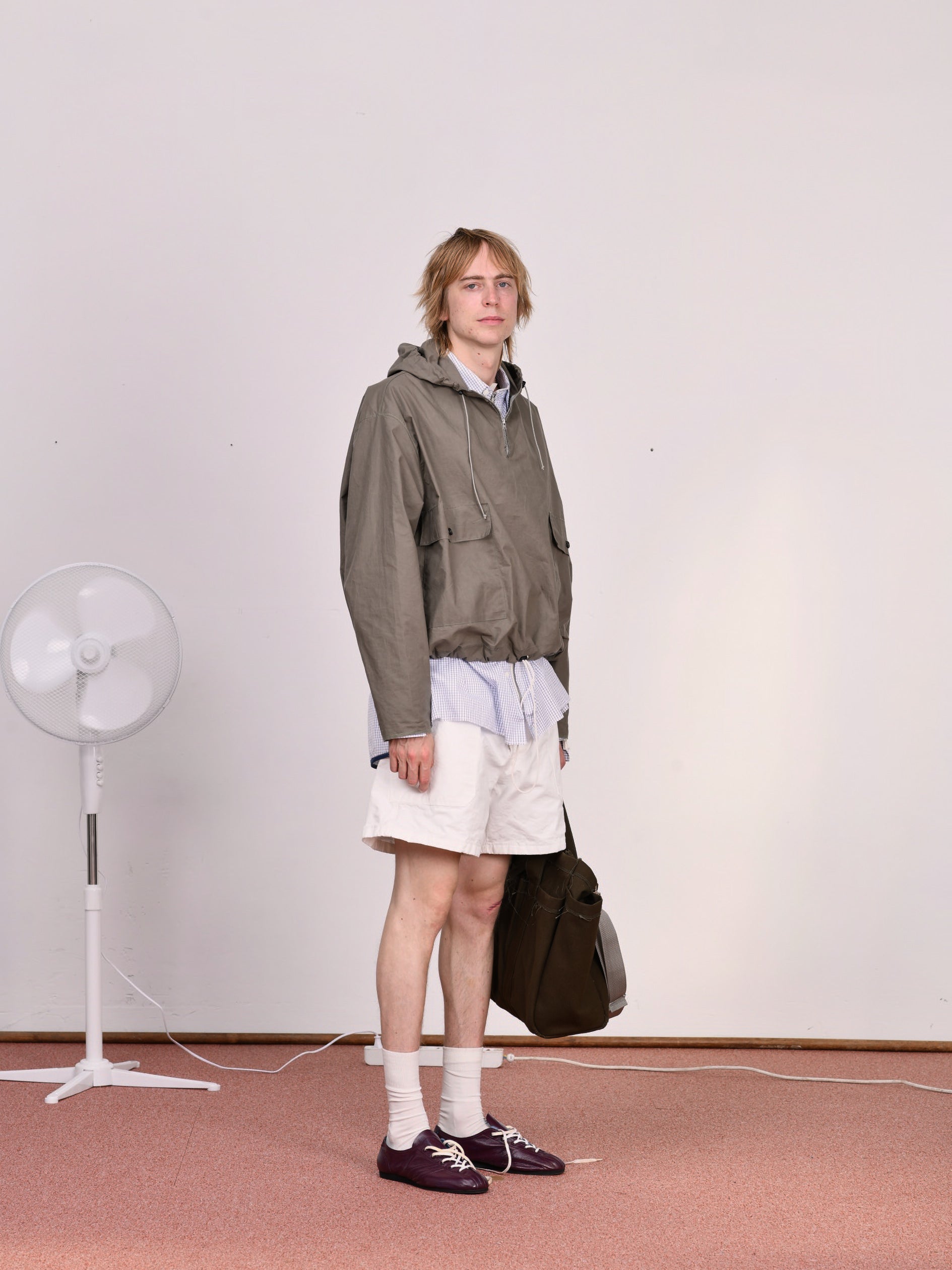 CF.23.09.04.03 OVERHEAD JACKET dry waxed cotton sage green