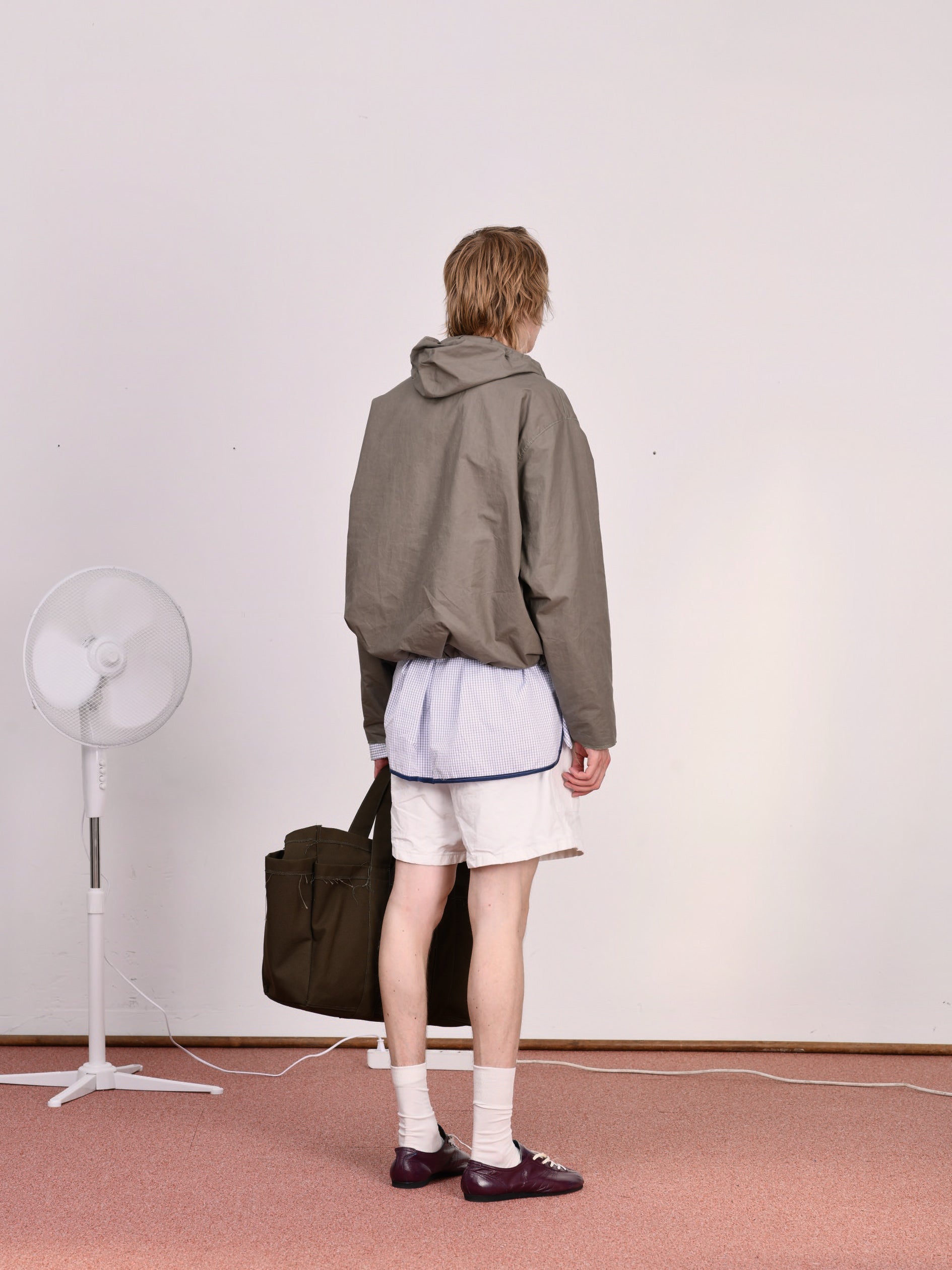 CF.23.09.04.03 OVERHEAD JACKET dry waxed cotton sage green