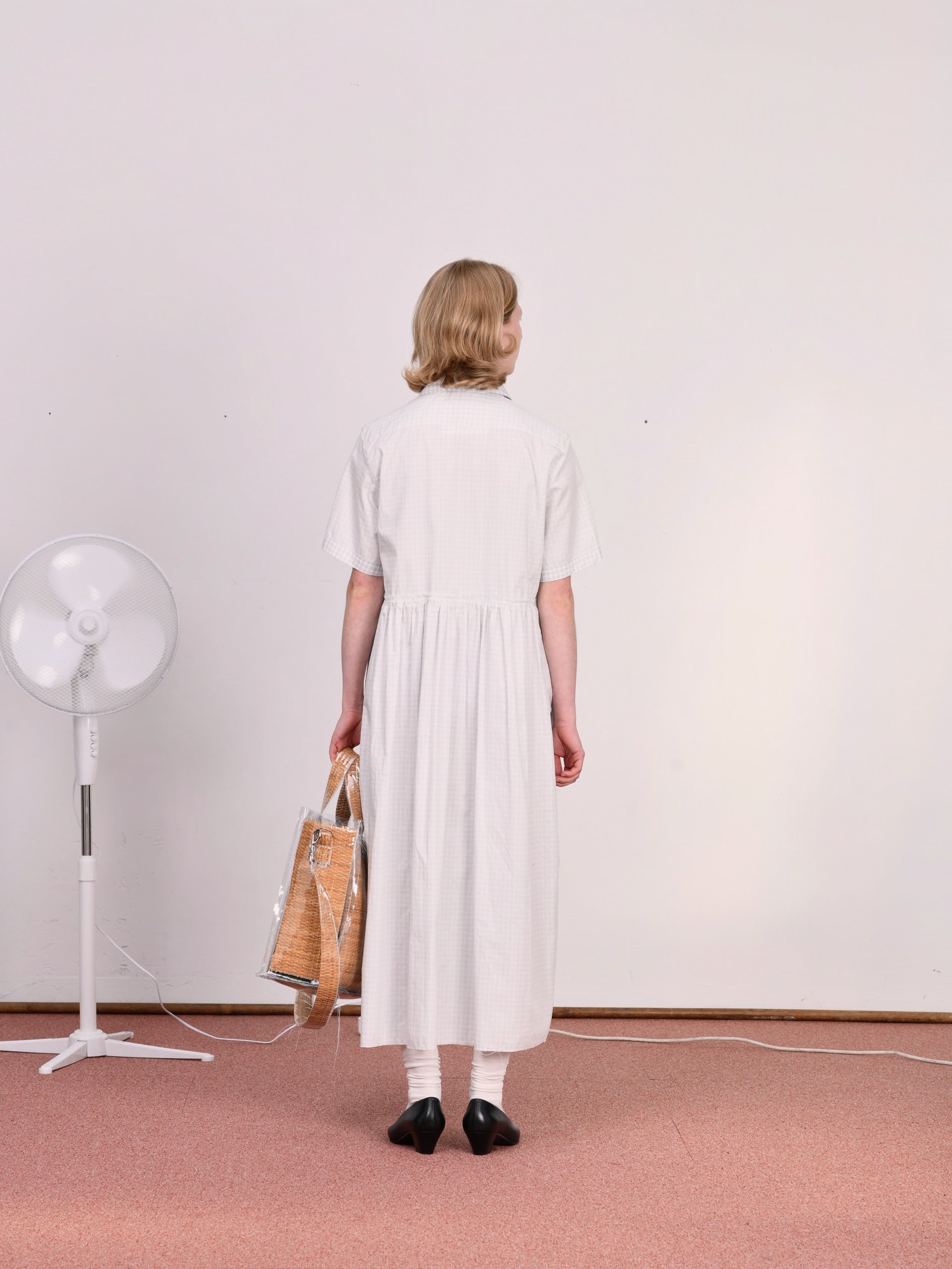 CF.23.08.05.02 ZIP SHIRT DRESS inside out shirting blue/white check