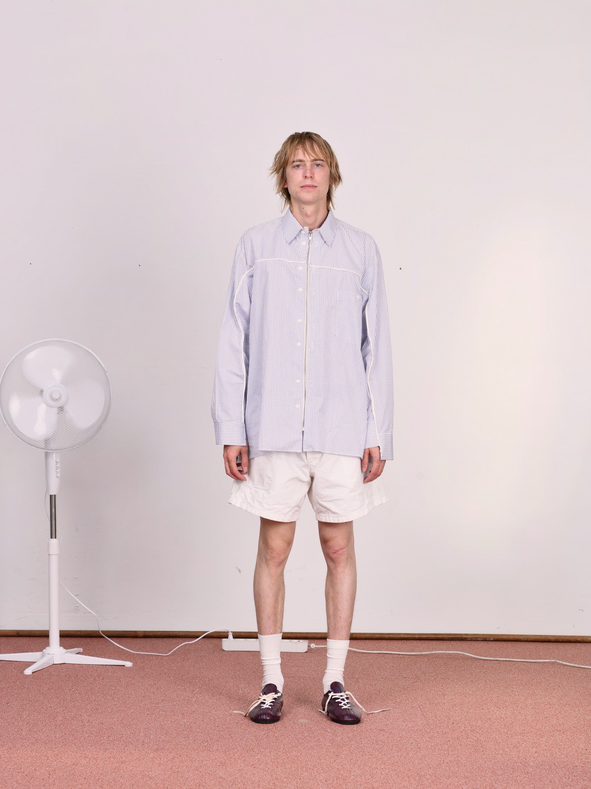 CF.23.RESEARCH.17.11 SPORTS SHIRT shirting cotton blue/white/check
