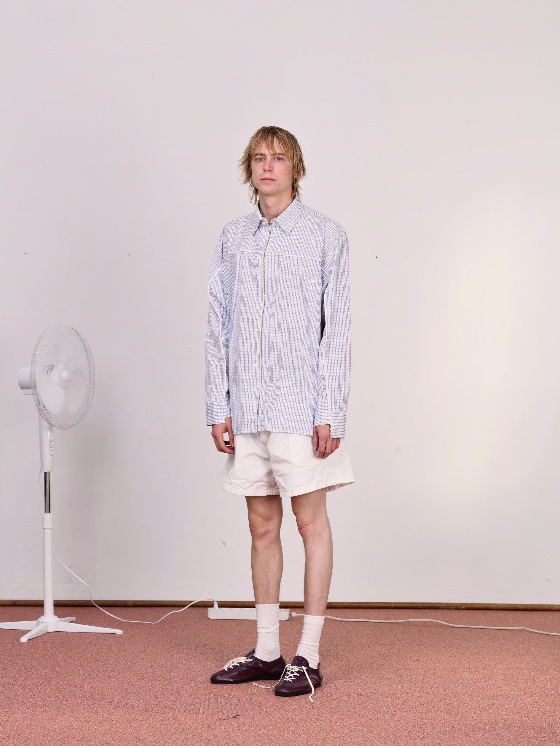 CF.23.RESEARCH.17.11 SPORTS SHIRT shirting cotton blue/white/check