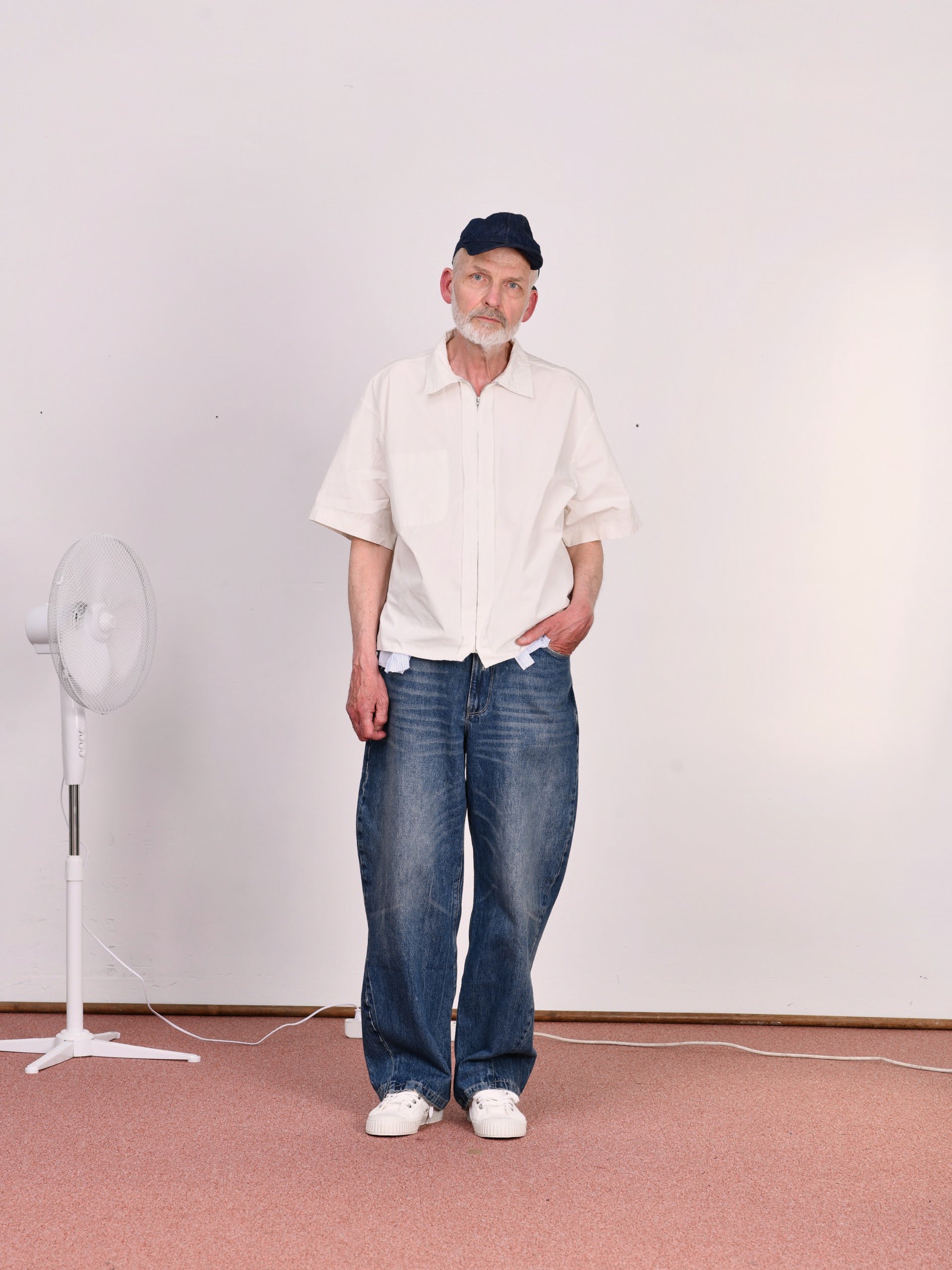 CF.23.04.01.01 SS - ZIP SHIRT papertouch shirting lily white