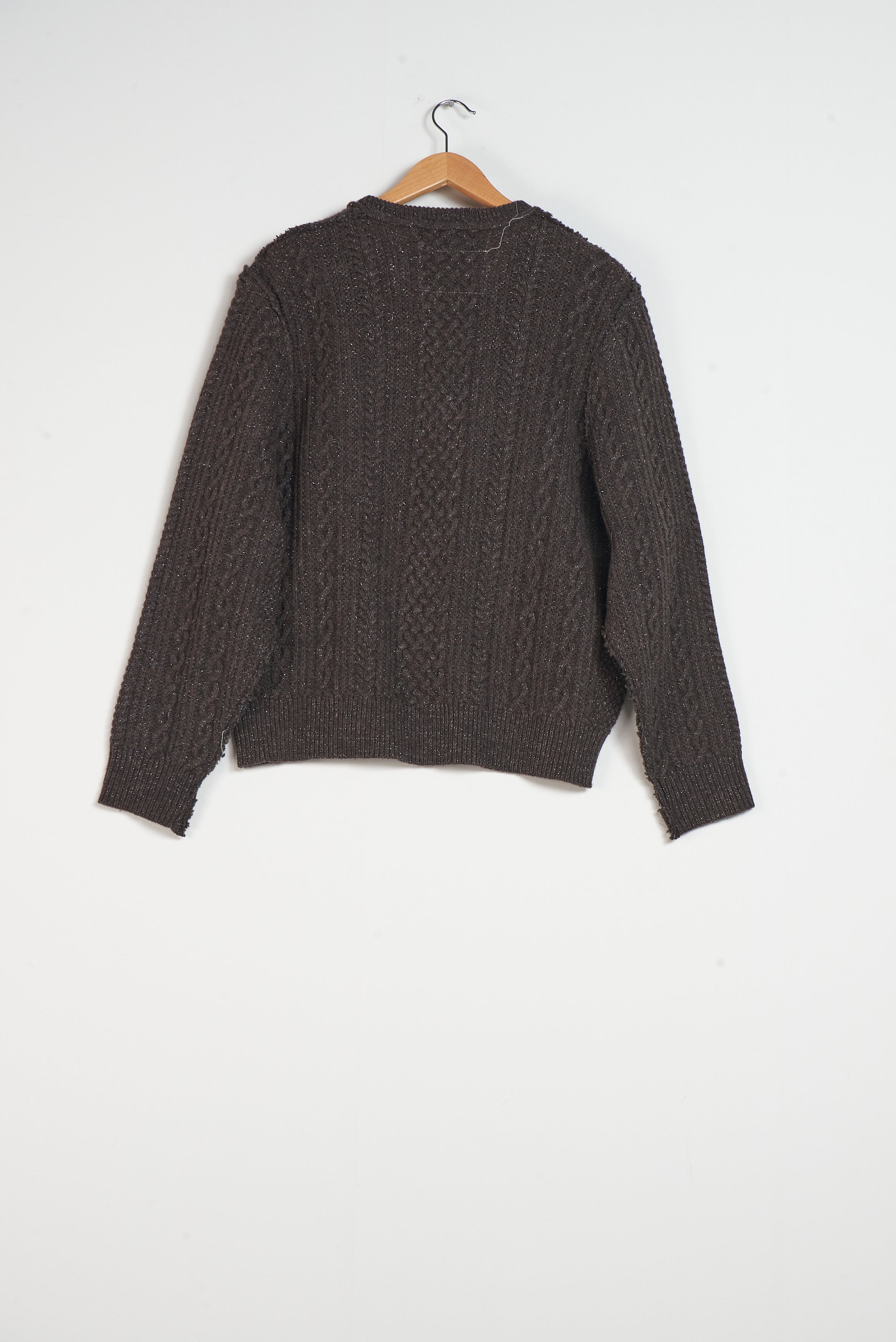 CF.20.03.02.01 FRANKENSTEIN CALBE KNIT brown glitter