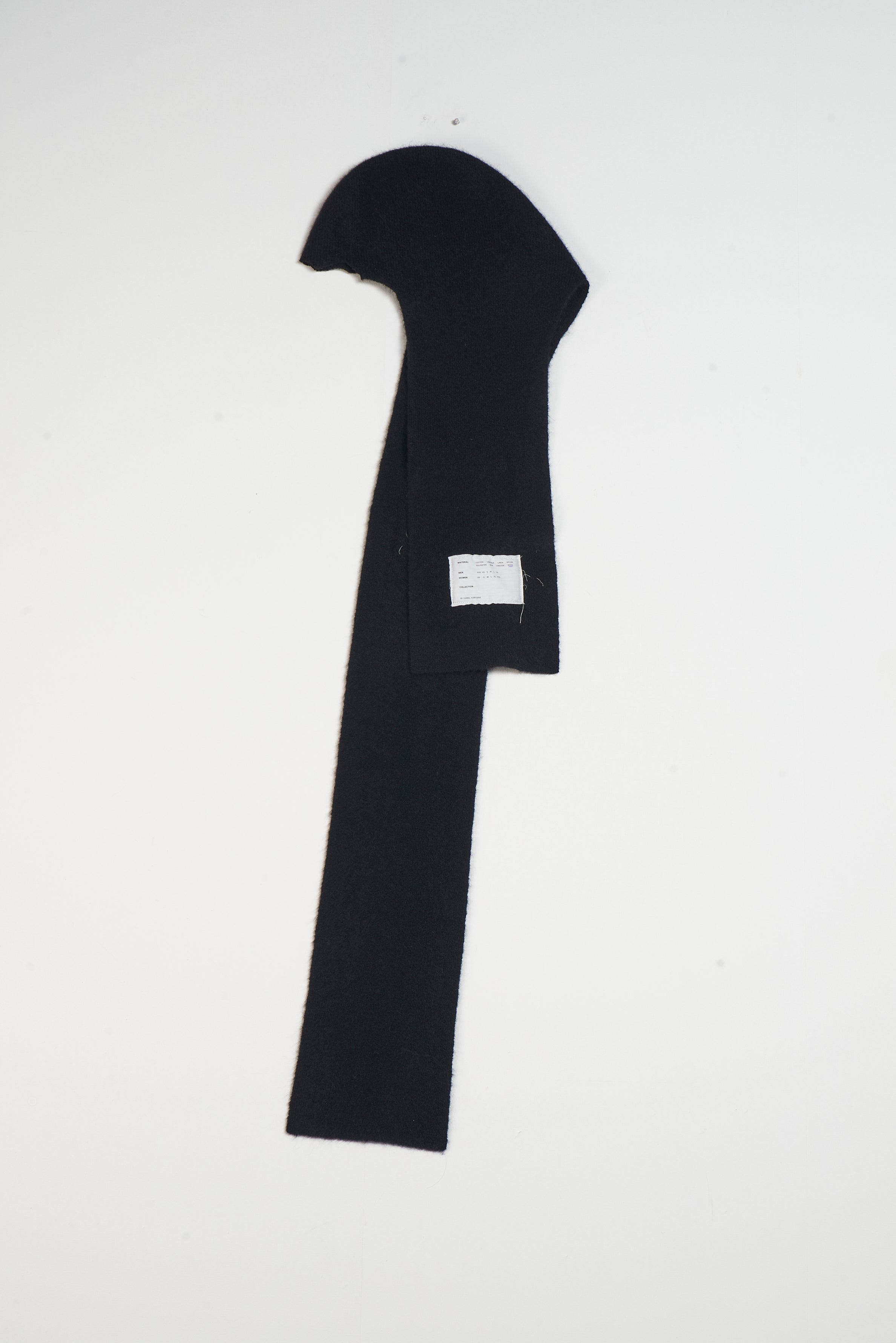 CF.20.03.08.01 HAIRY BALACLAVA SCARF BLACK – Camiel Fortgens