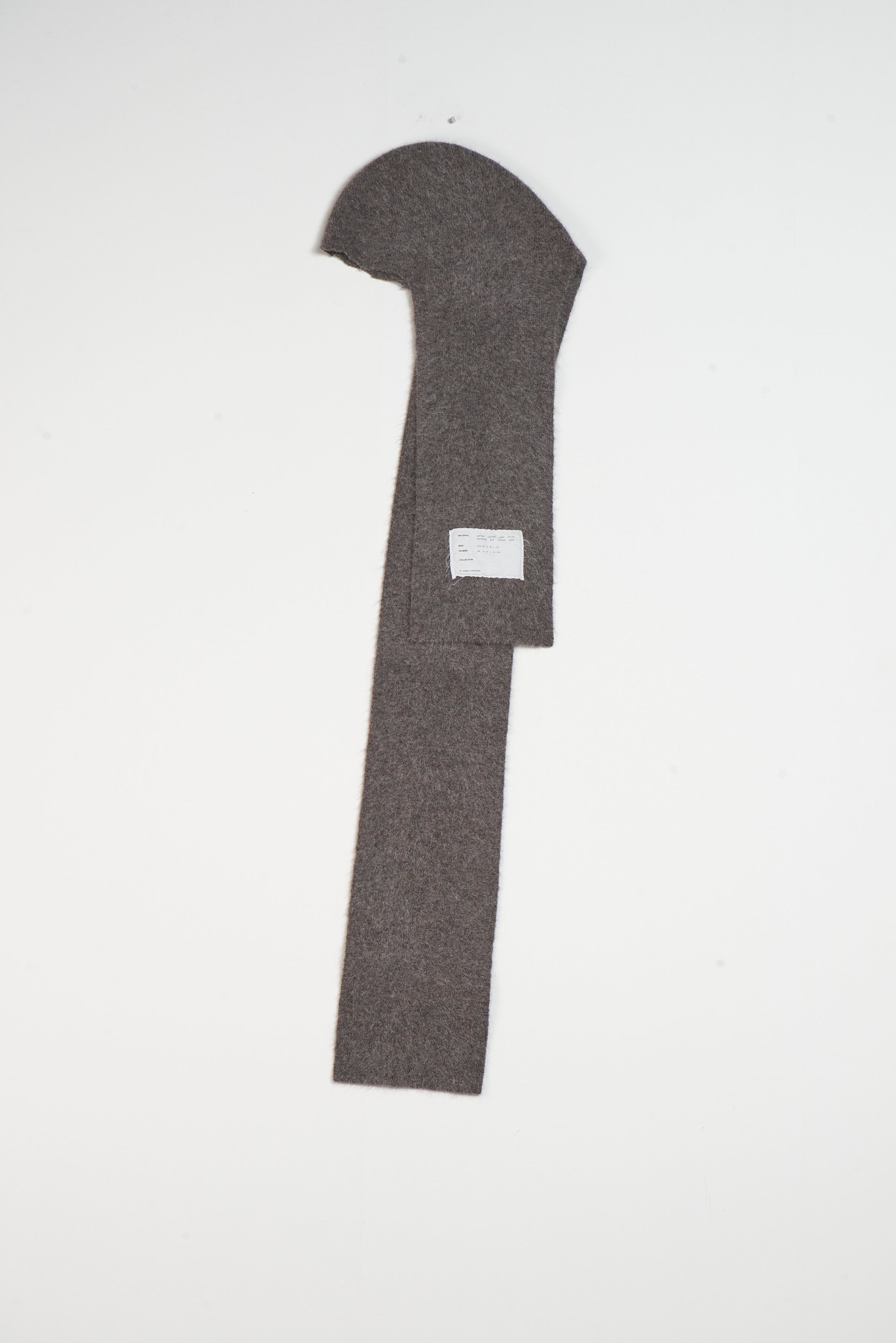 CF.20.03.08.01 HAIRY BALACLAVA SCARF brown