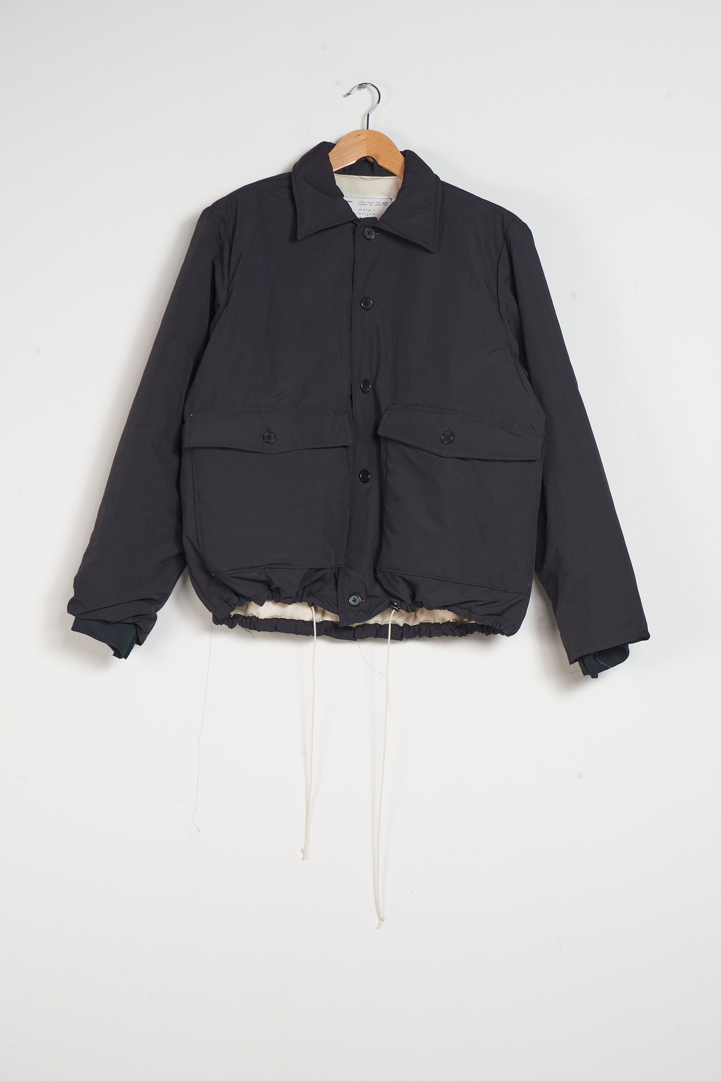 CF.20.10.01.01 PUFFED SIMPLE JACKET BLACK – Camiel Fortgens