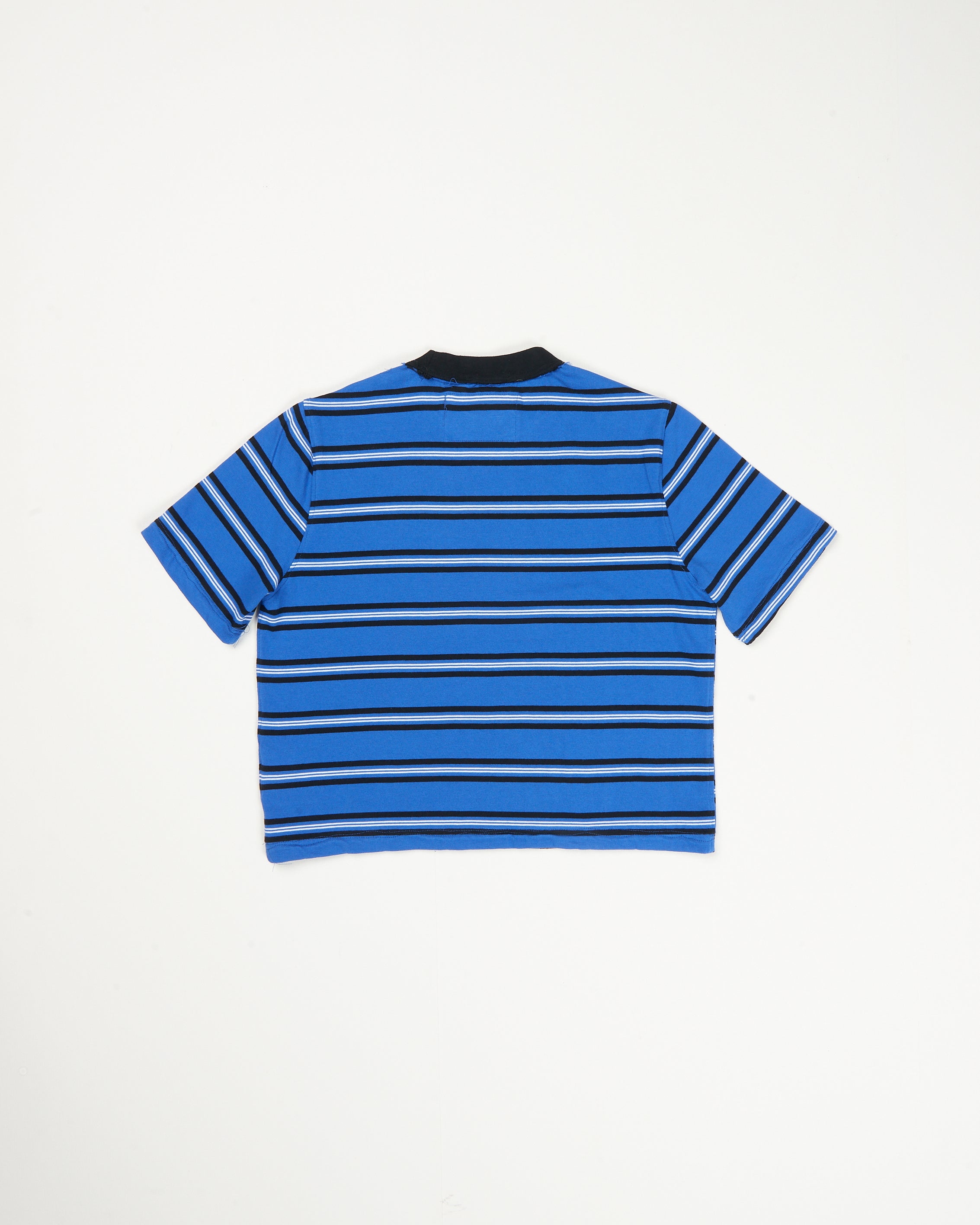 CF.21.01.03.05 NORMAL TEE SS rib jersey blue/black/white stripe