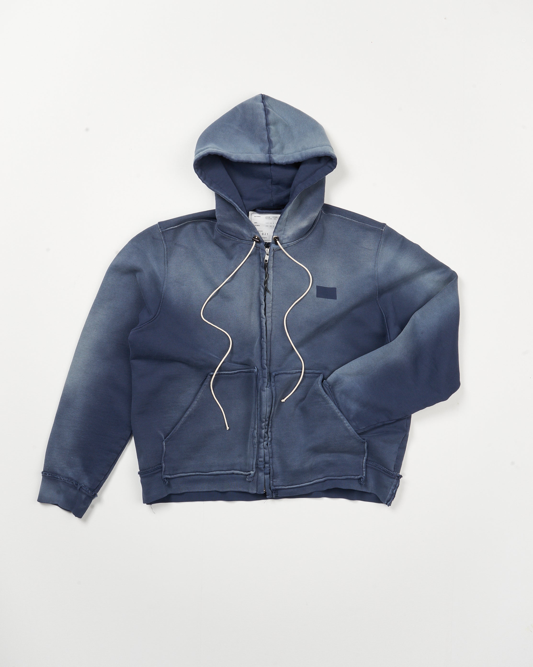 CF.21.02.02.03 FITTED ZIP HOODIE heavy sweat navy sunfade – Camiel