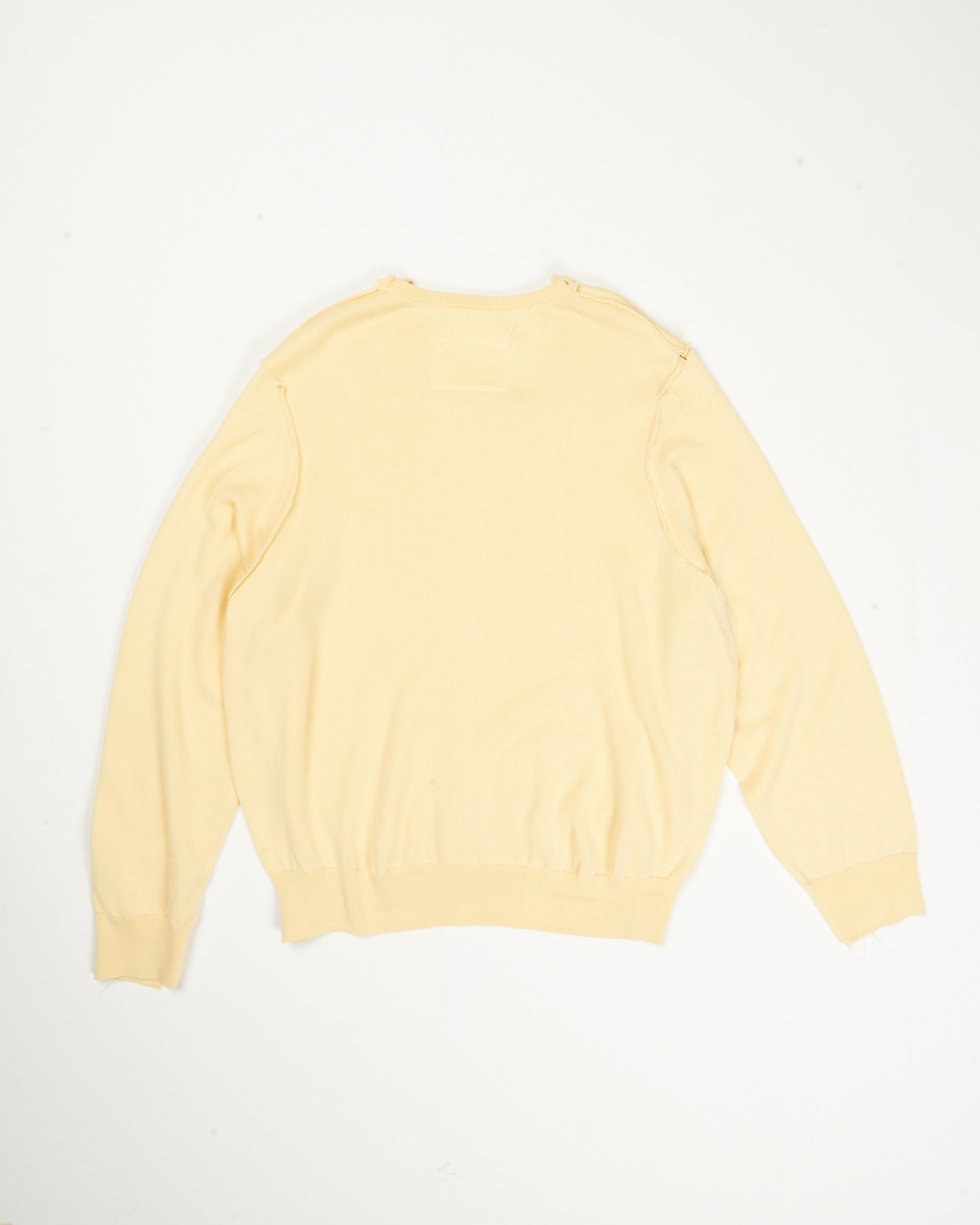 CF.21.03.02.02 FRANKENSTEIN V-NECK merino knit yellow