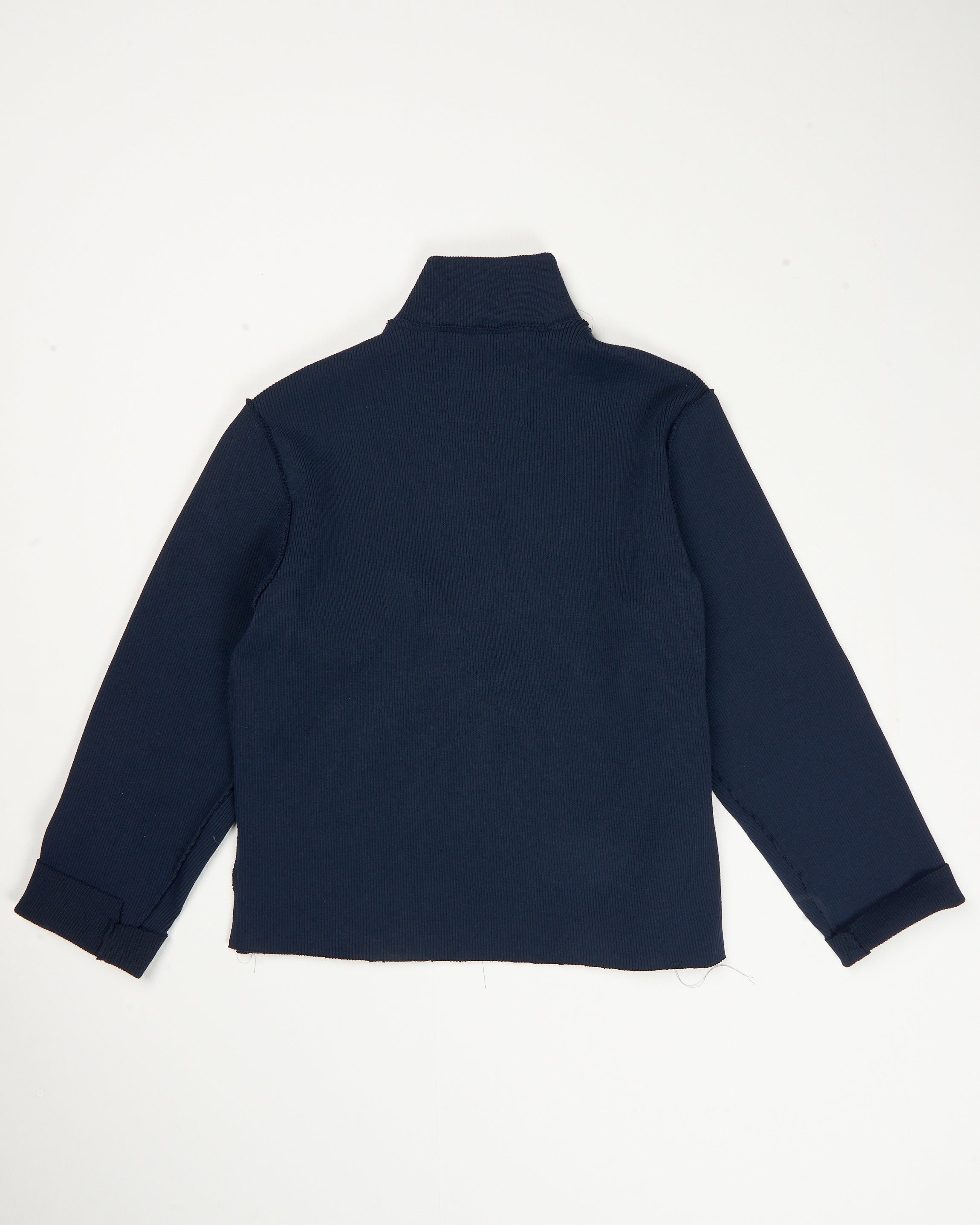 CF.21.03.06.02 ZIP UP KNIT heavy rib knit navy