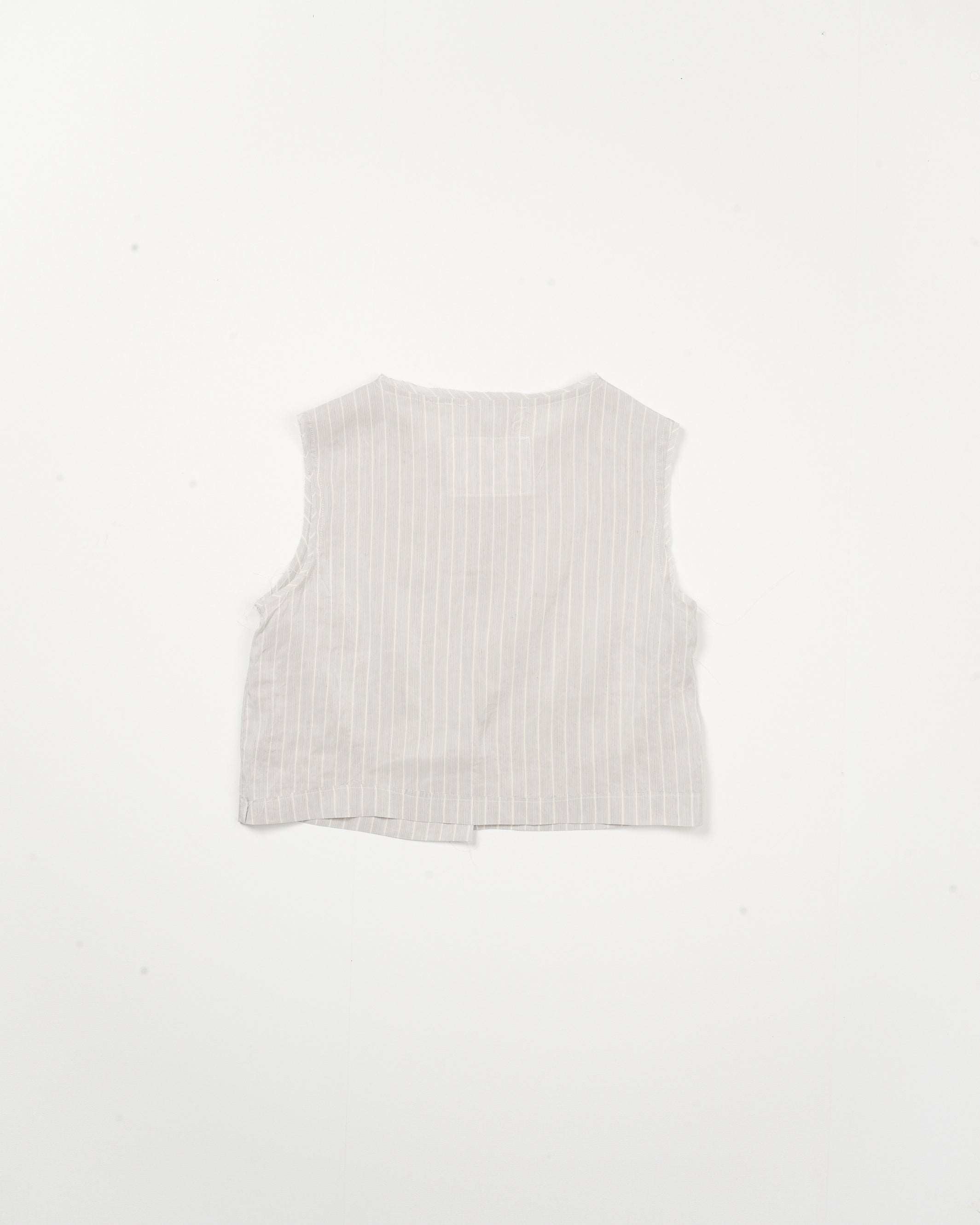 CF.21.05.01.02 SQUARE TOP linen shirting grey/white stripe