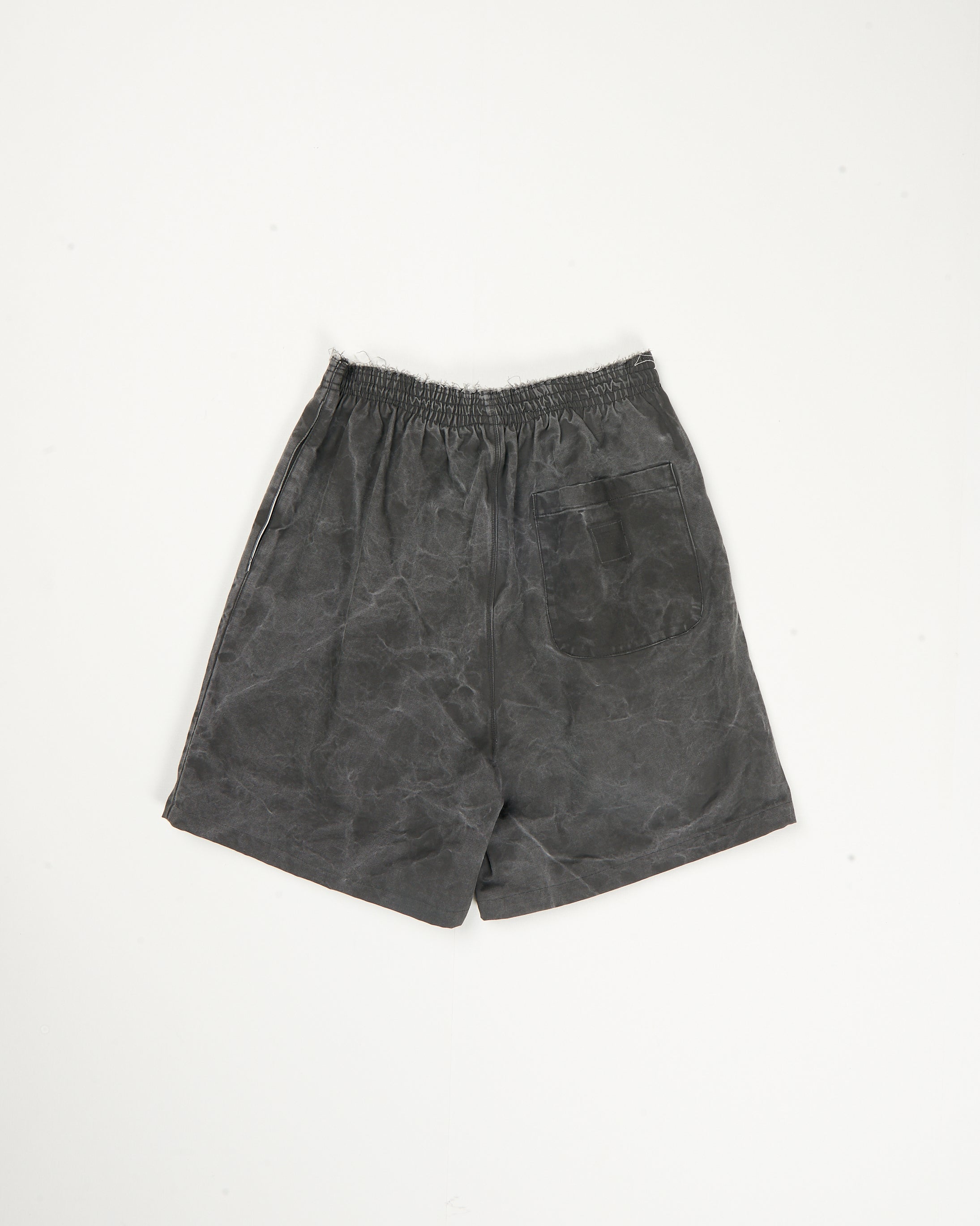 CF.21.13.01.02 KNEE SHORTS washed canvas black vintage wash