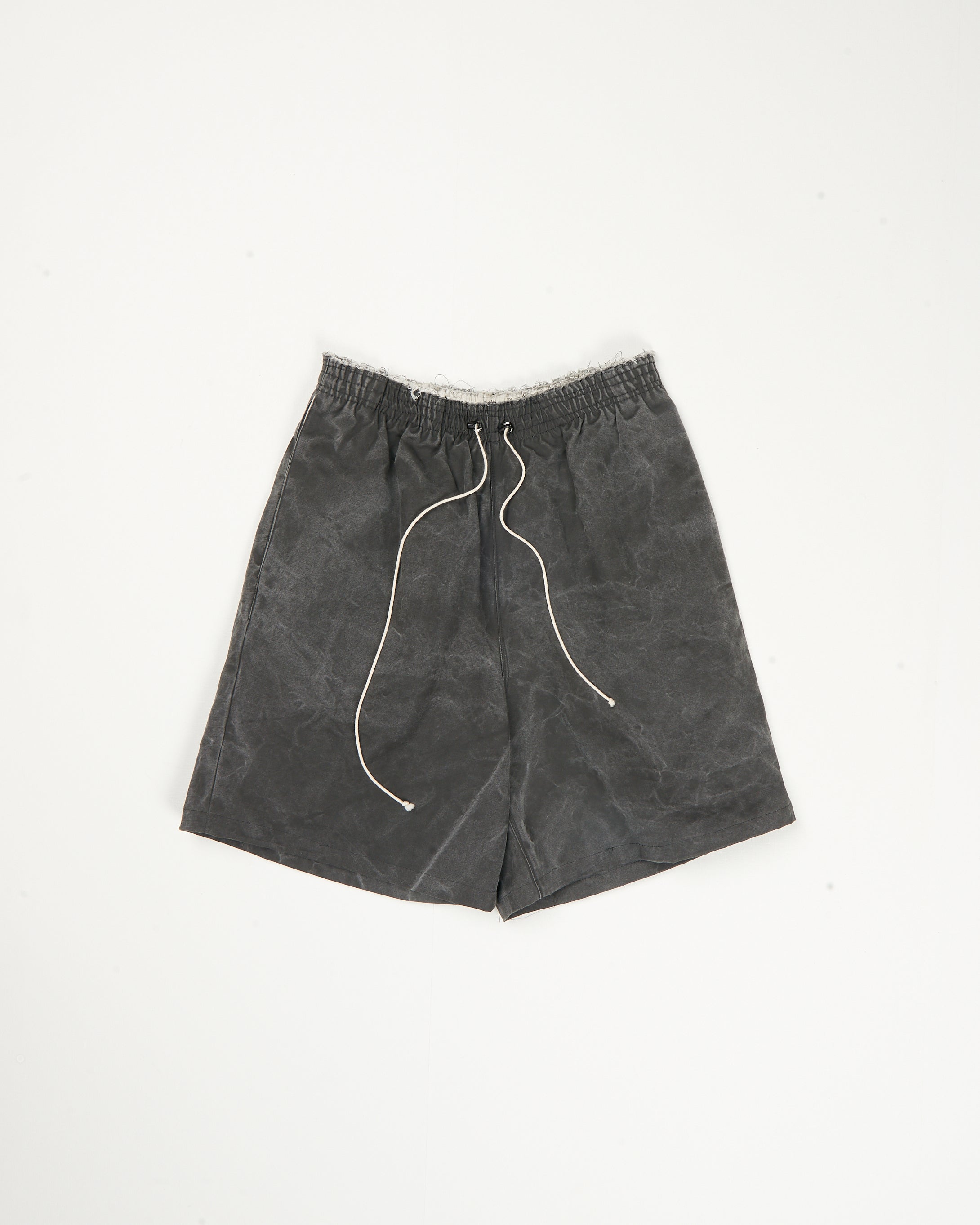 CF.21.13.01.02 KNEE SHORTS washed canvas black vintage wash