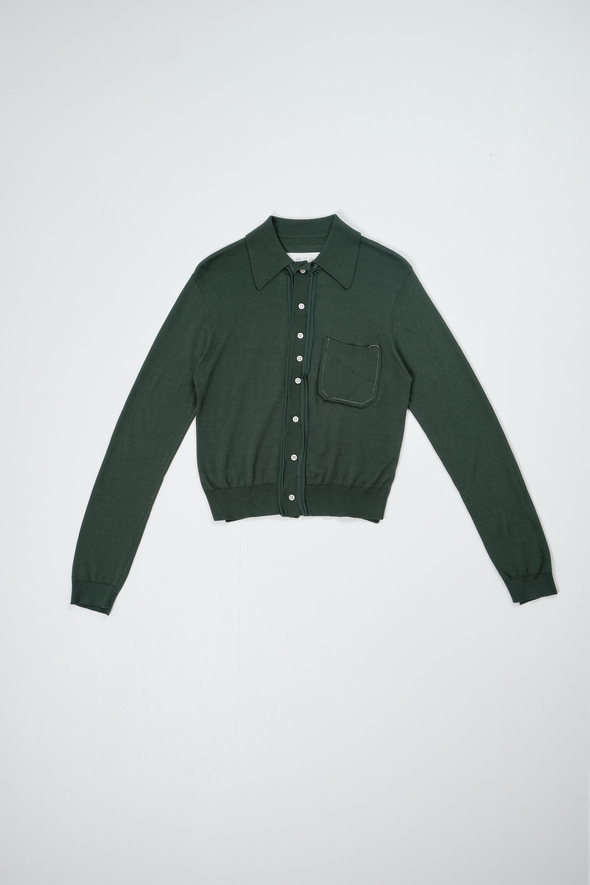 CF.22.03.01.02 70S CARDIGAN fine knit green