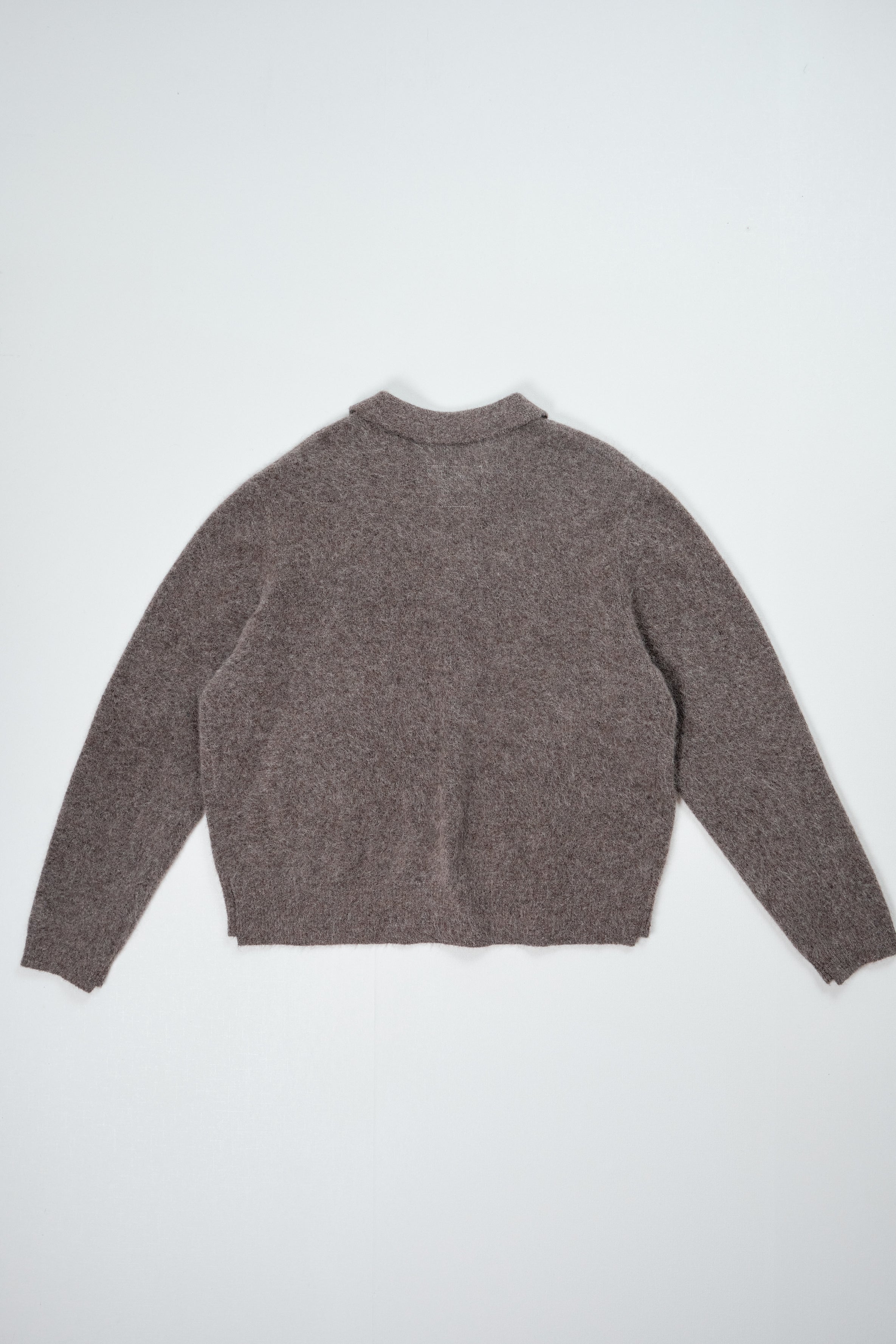 CF.22.03.04.01 HAIRY CARDIGAN alpaca taupe