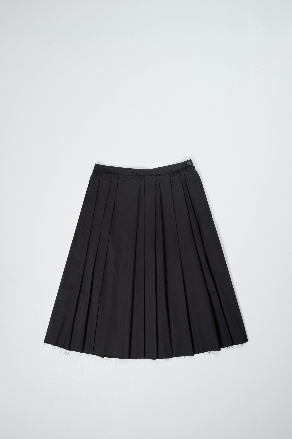 CF.22.07.04.01 PLEAT SKIRT poly/cotton black