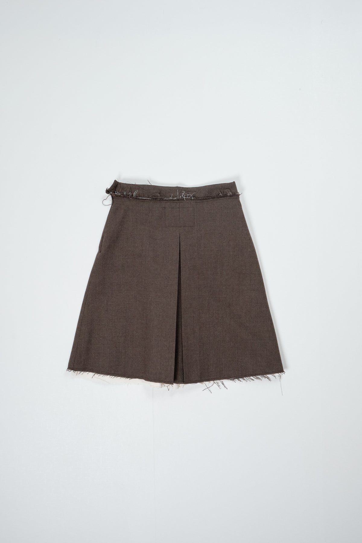 CF.22.07.02.01 MIDI SKIRT big weave wool brown