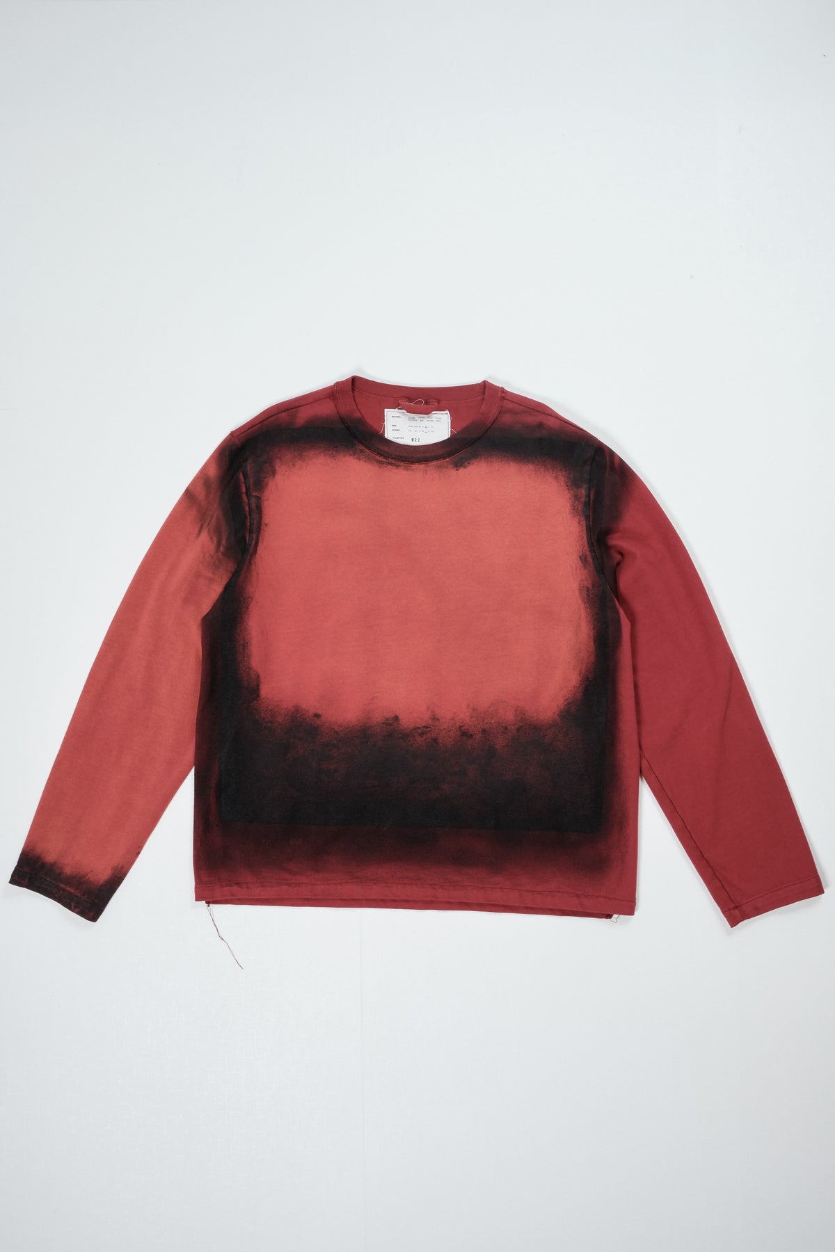 CF.22.01.04.04 PAINTED BIG TEE LS heavy jersey red/black