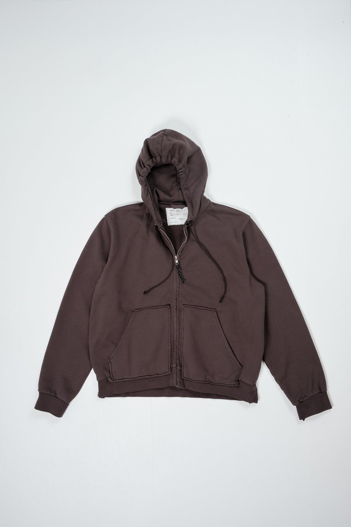 CF.22.02.03.02 ZIP HOODIE heavy brushed vintage brown