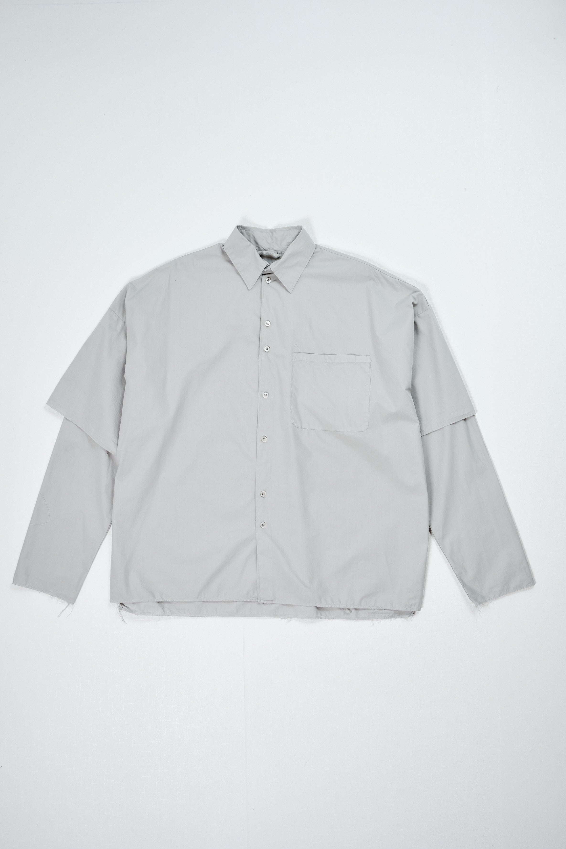 CF.22.04.04.02 DOUBLE SLEEVE SHIRT shirting light grey
