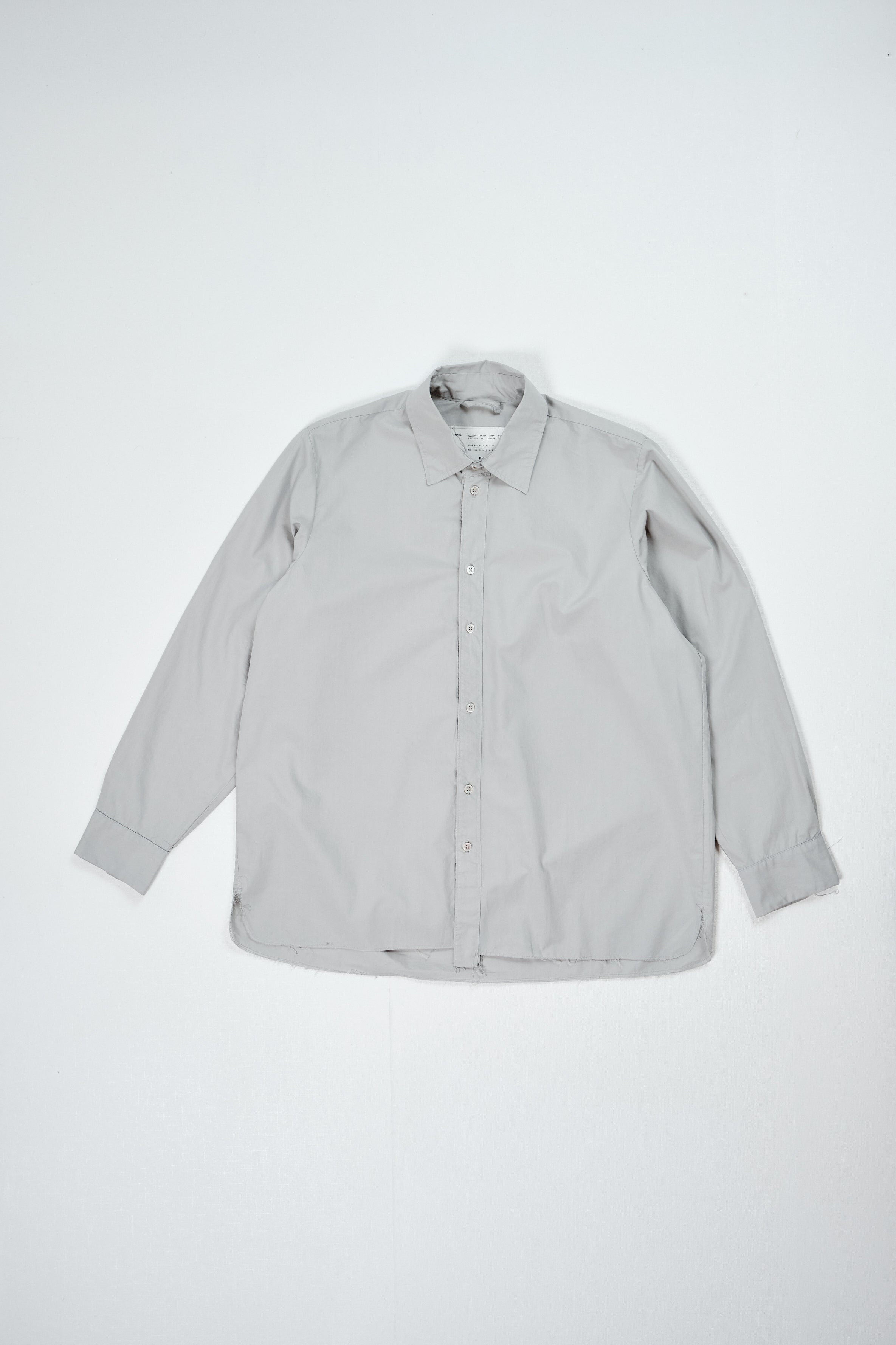 CF.22.04.02.01 NORMAL SHIRT cotton shirting light grey