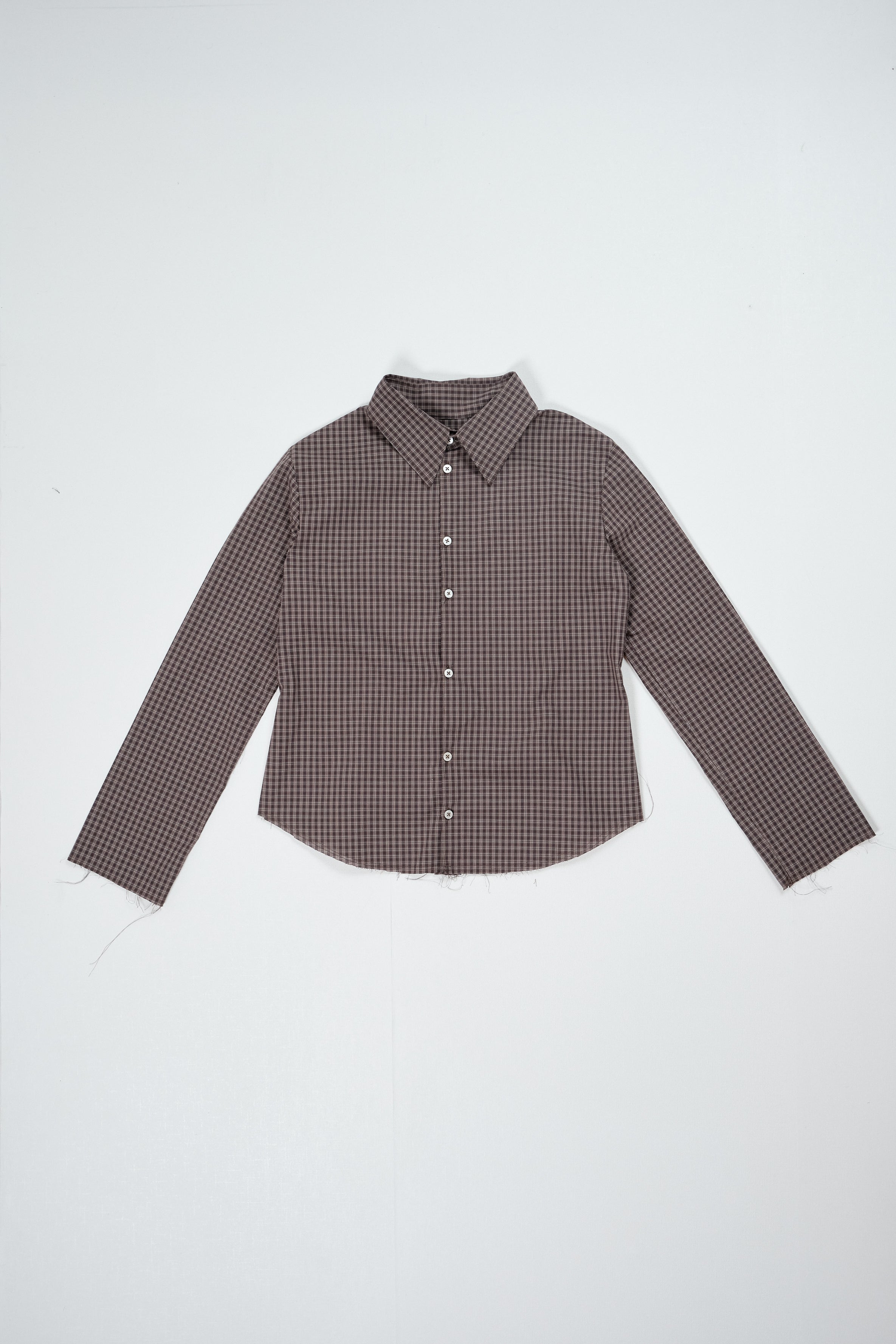 CF.22.04.01.03 FITTED SHIRT medium shirting brown check
