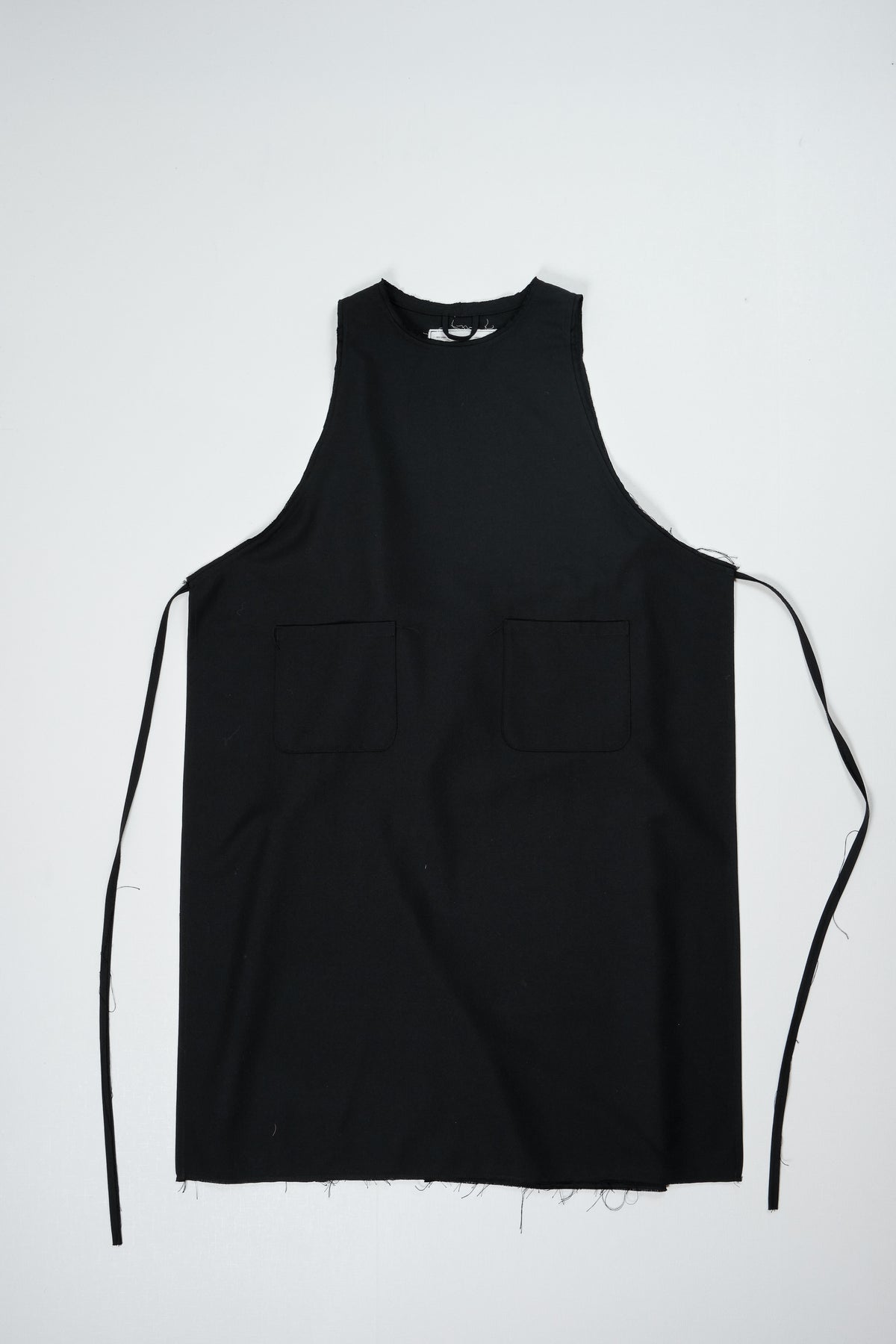 CF.22.08.06.02 WRAP DRESS poly / wool twill black