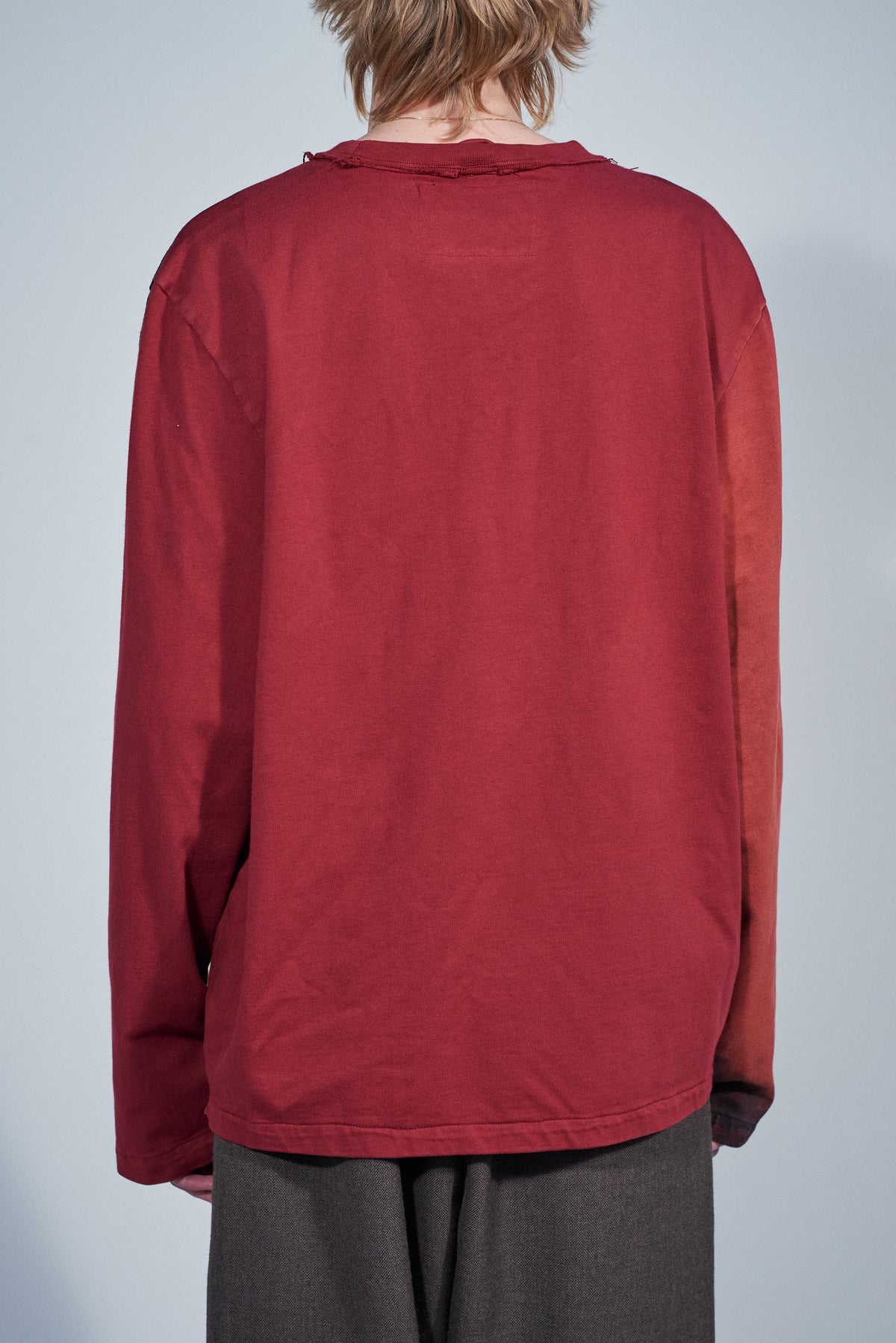 CF.22.01.04.04 PAINTED BIG TEE LS heavy jersey red/black