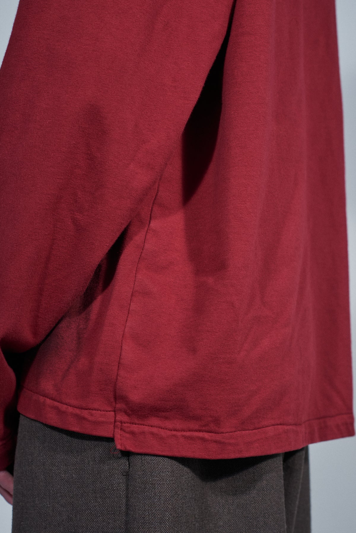 CF.22.01.04.04 PAINTED BIG TEE LS heavy jersey red/black