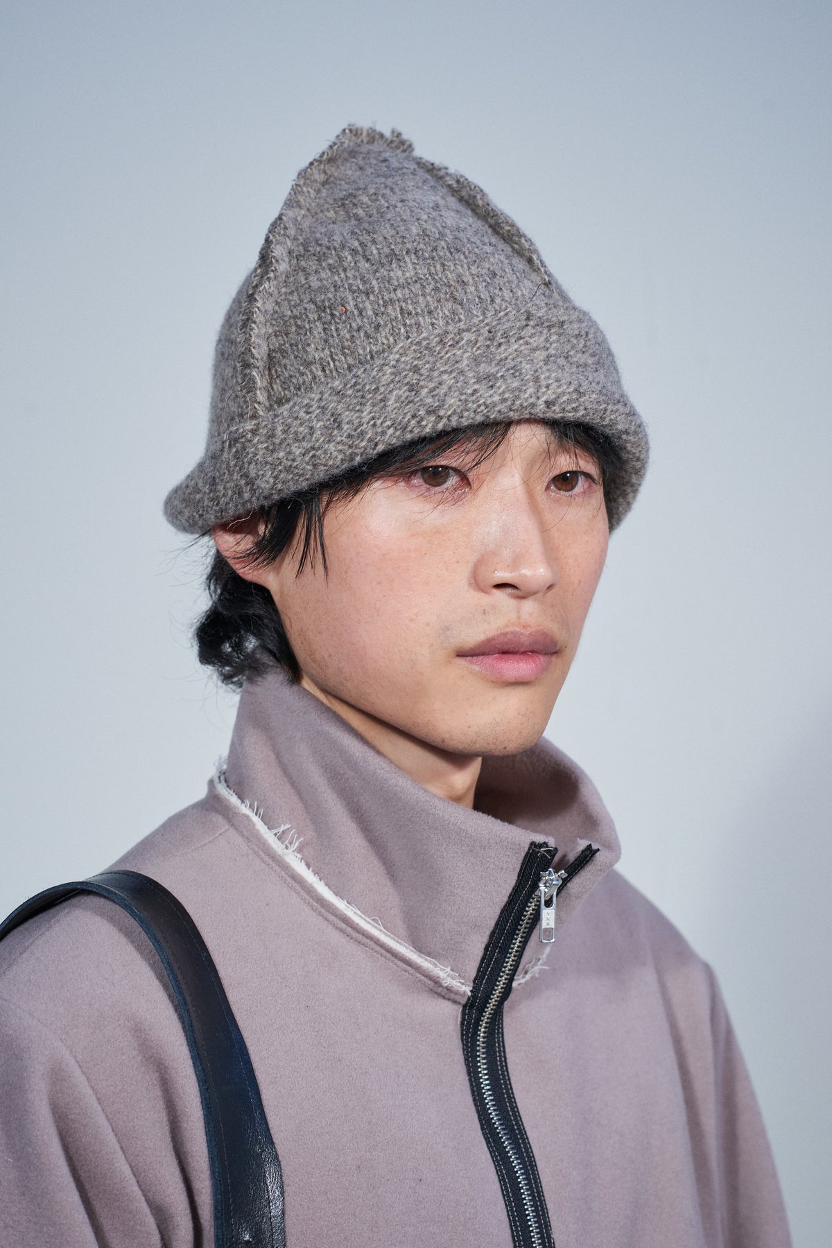 CF.22.11.03.03 HEAVY KNIT BEANIE heavy rib melange brown