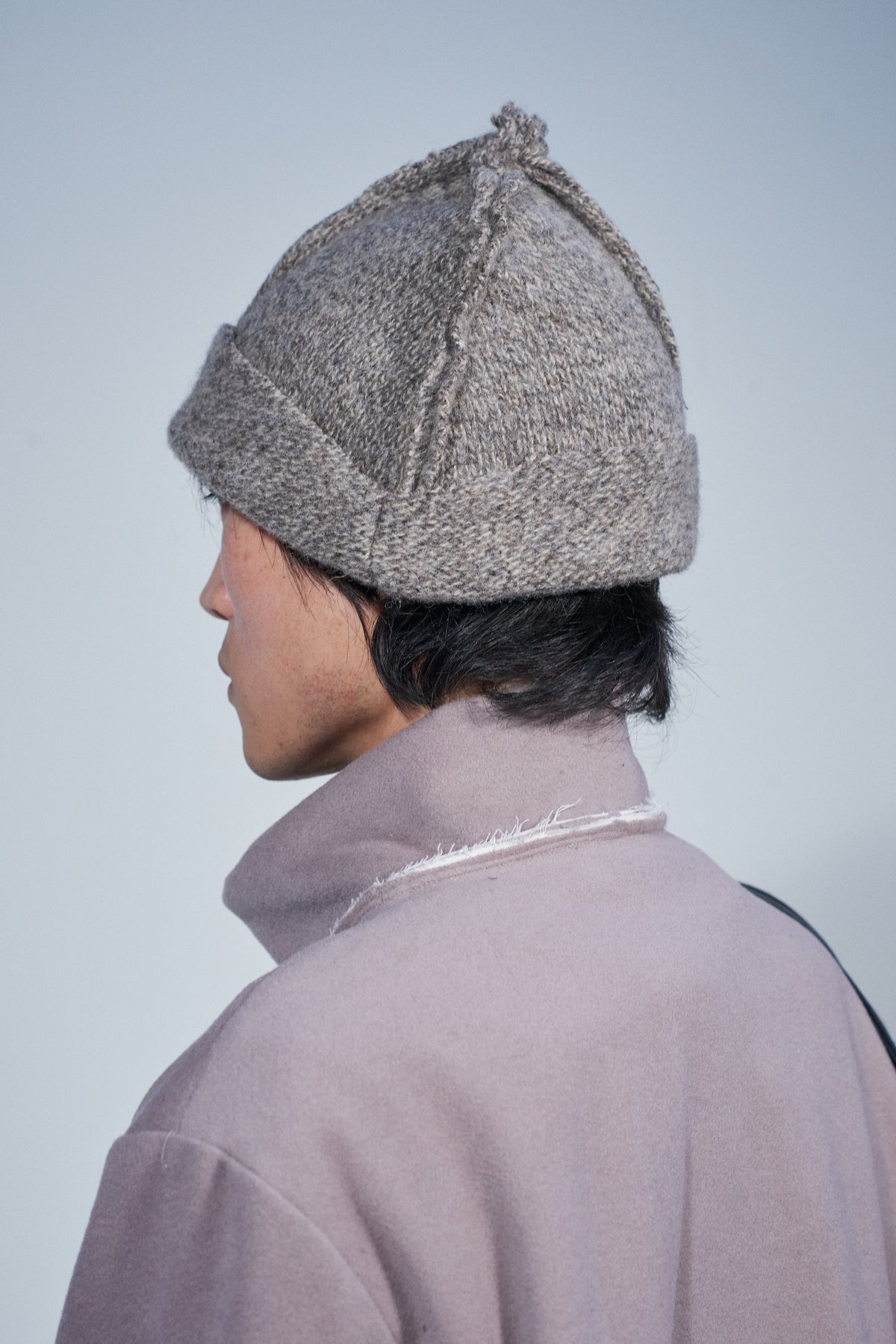 CF.22.11.03.03 HEAVY KNIT BEANIE heavy rib melange brown