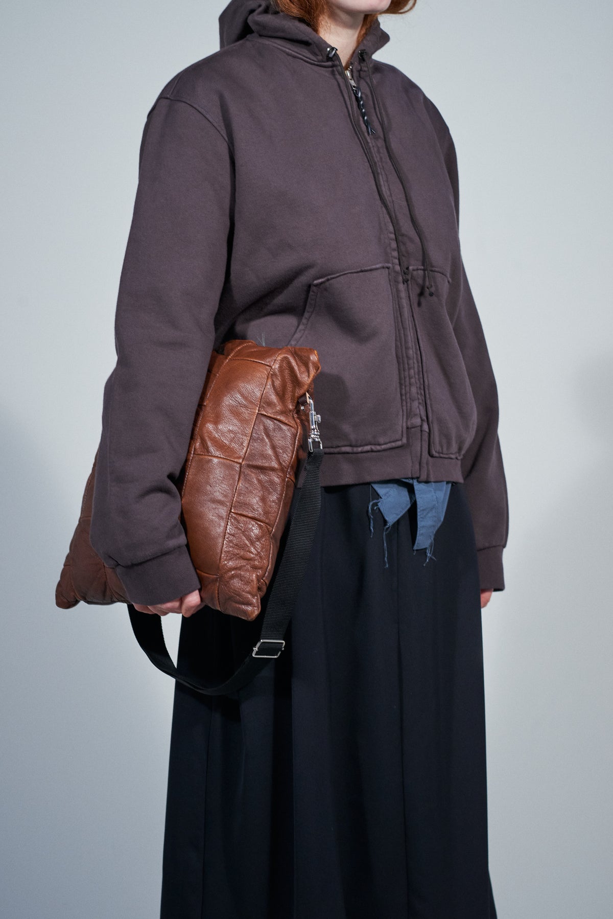 CF.22.02.03.02 ZIP HOODIE heavy brushed vintage brown