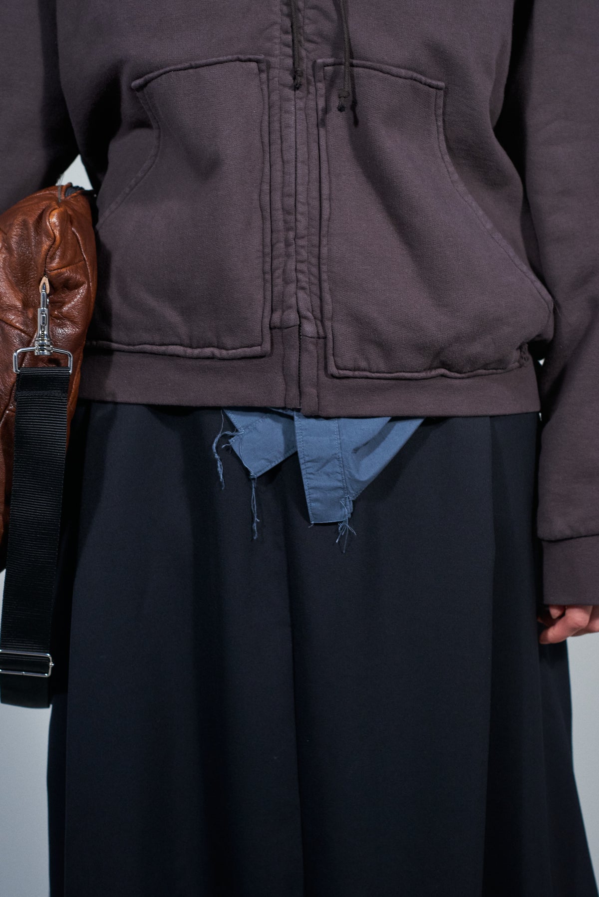 CF.22.02.03.02 ZIP HOODIE heavy brushed vintage brown