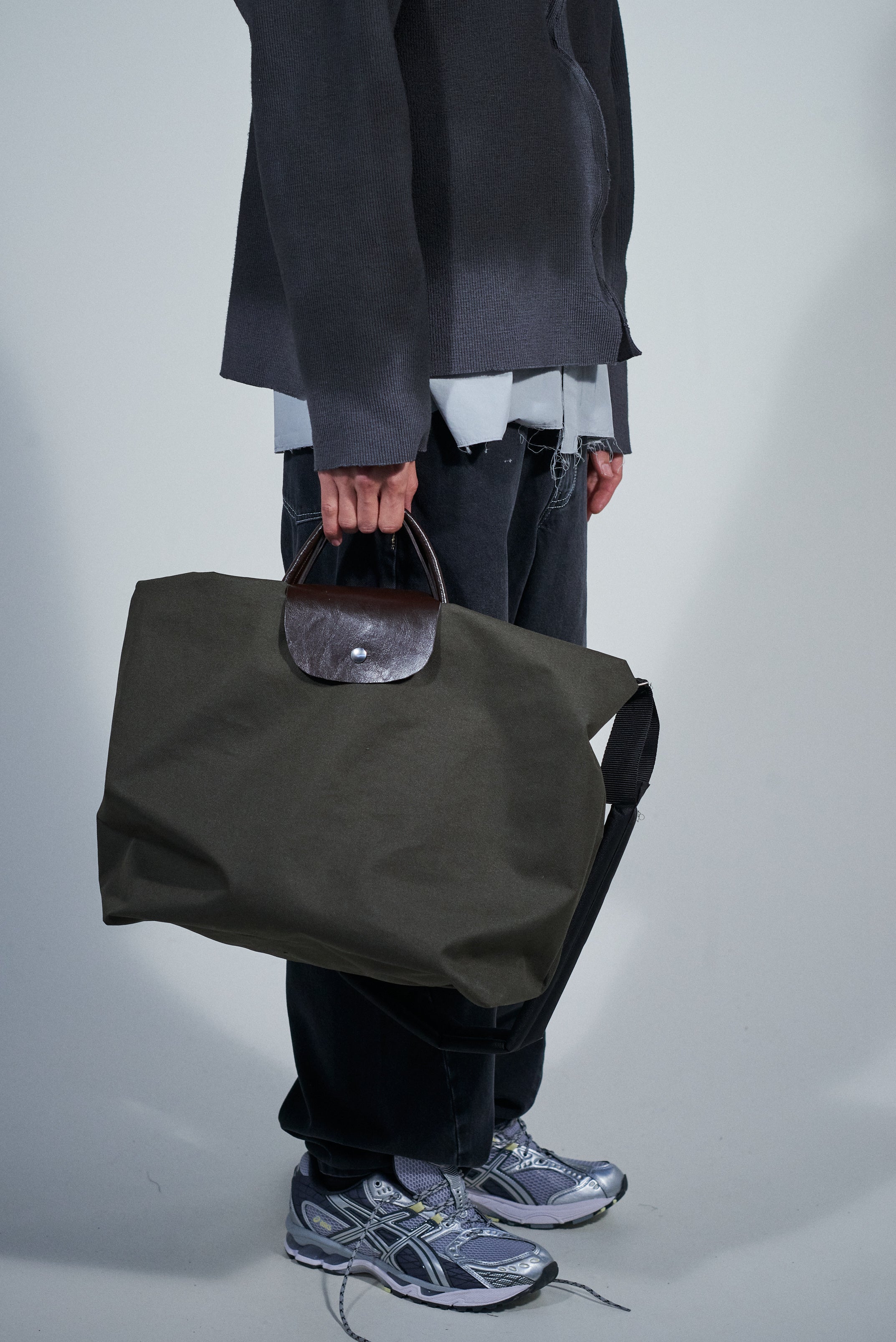 CF.22.14.05.01 PUFFED SHOPPER technical green