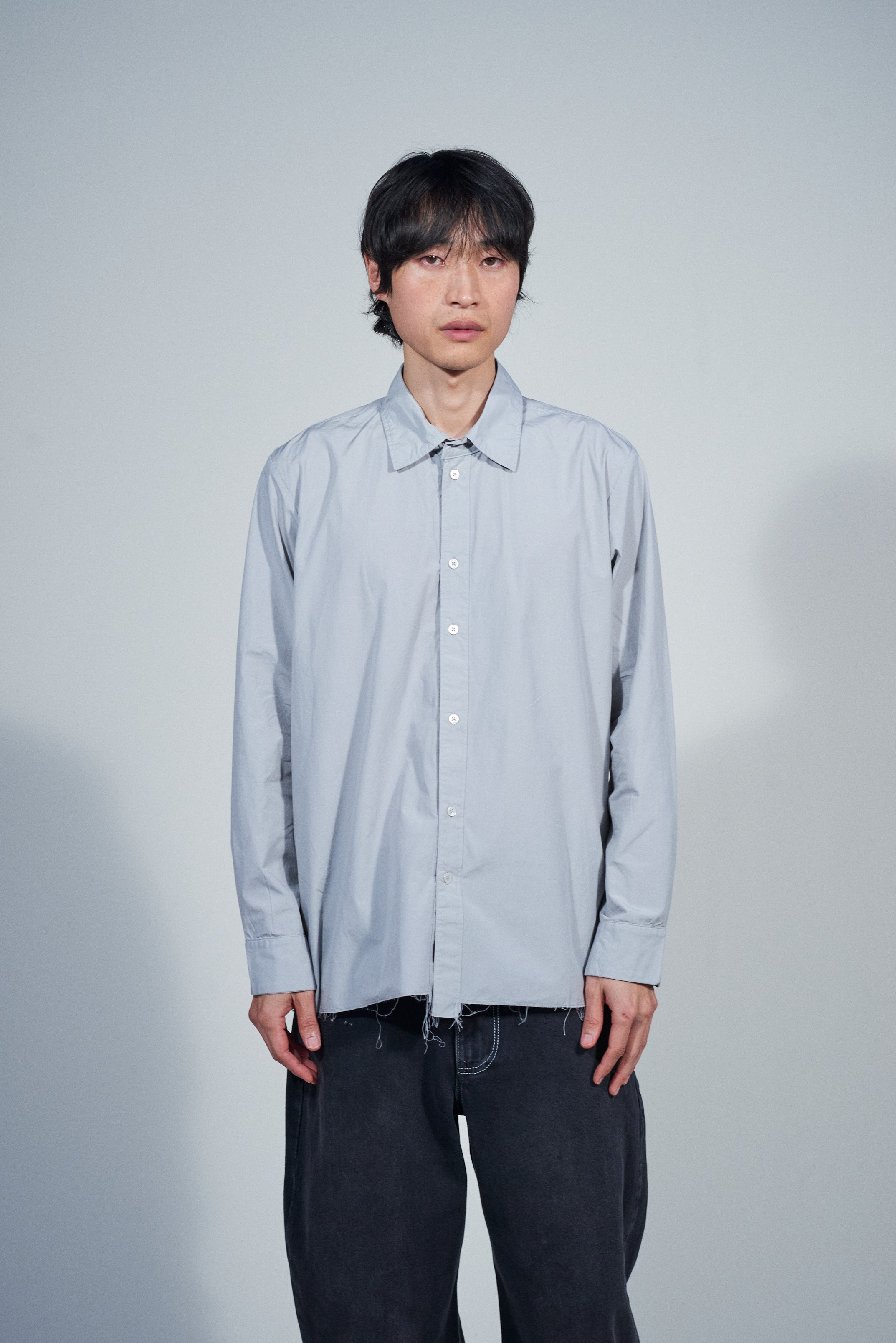 CF.22.04.02.01 NORMAL SHIRT cotton shirting light grey