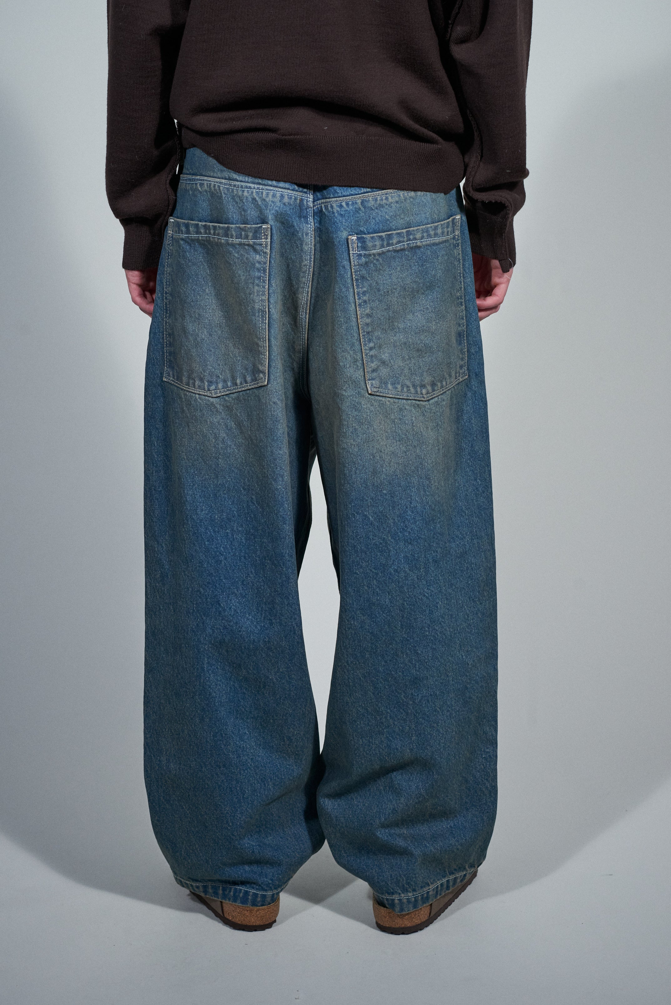 CF.22.15.02.02 WIDE JEANS denim vintage blue/green