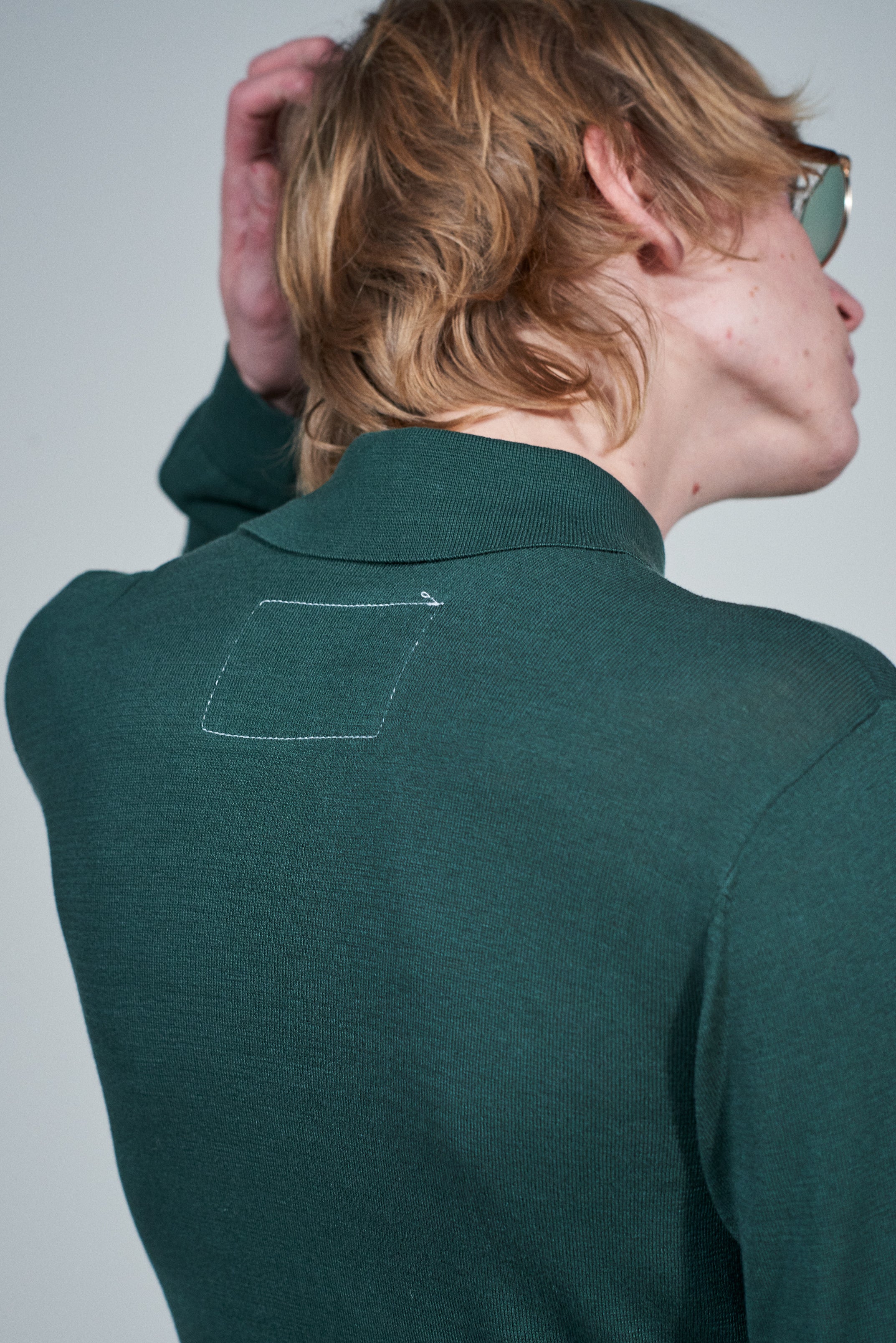 CF.22.03.01.02 70S CARDIGAN fine knit green