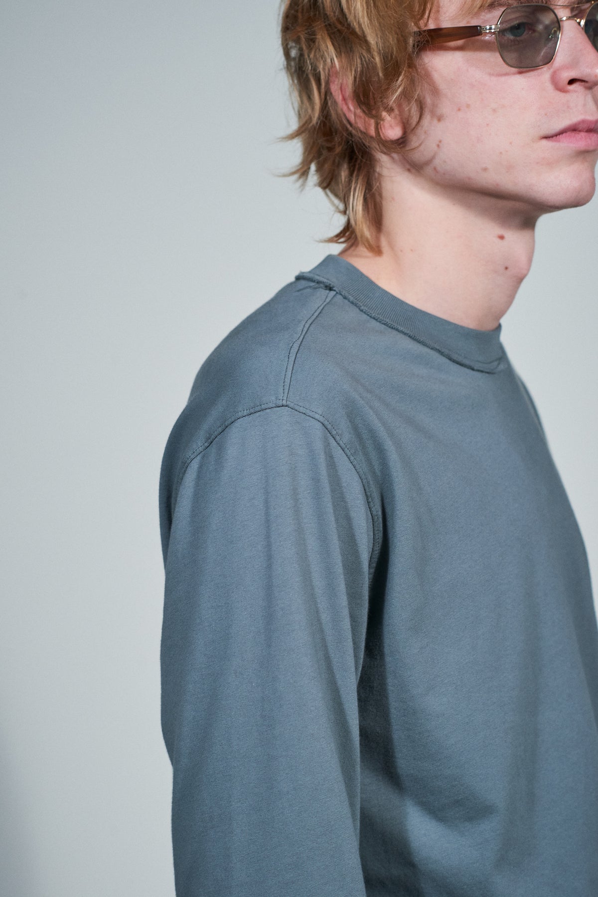 CF.22.01.02.03 NORMAL TEE LS light jersey dark grey