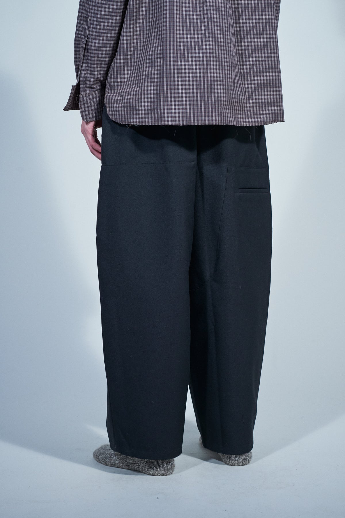 CF.22.06.05.01 DOUBLE PANTS poly/wool twill black