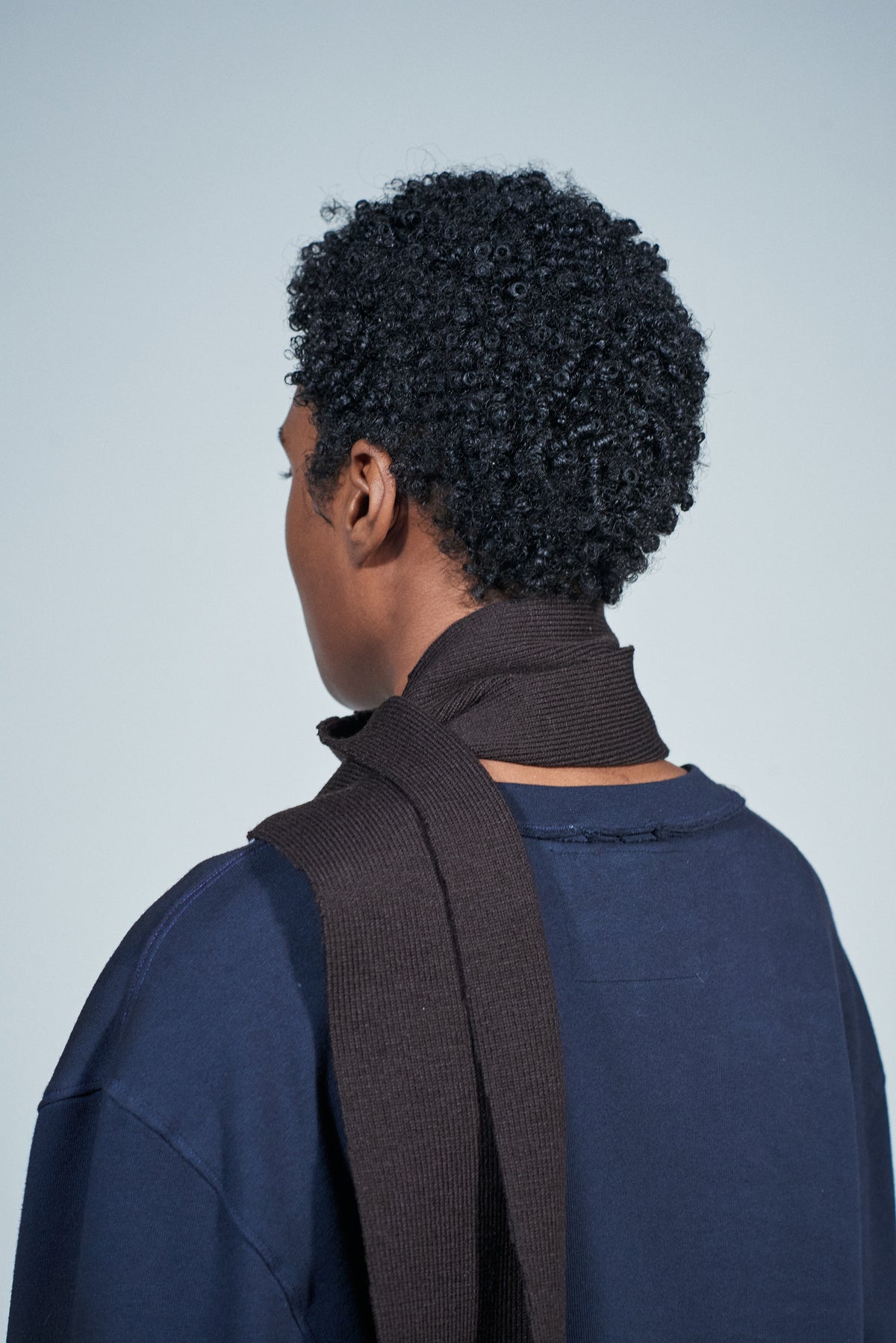 CF.22.11.05.01 HEAVY KNIT SCARF heavy rib dark brown